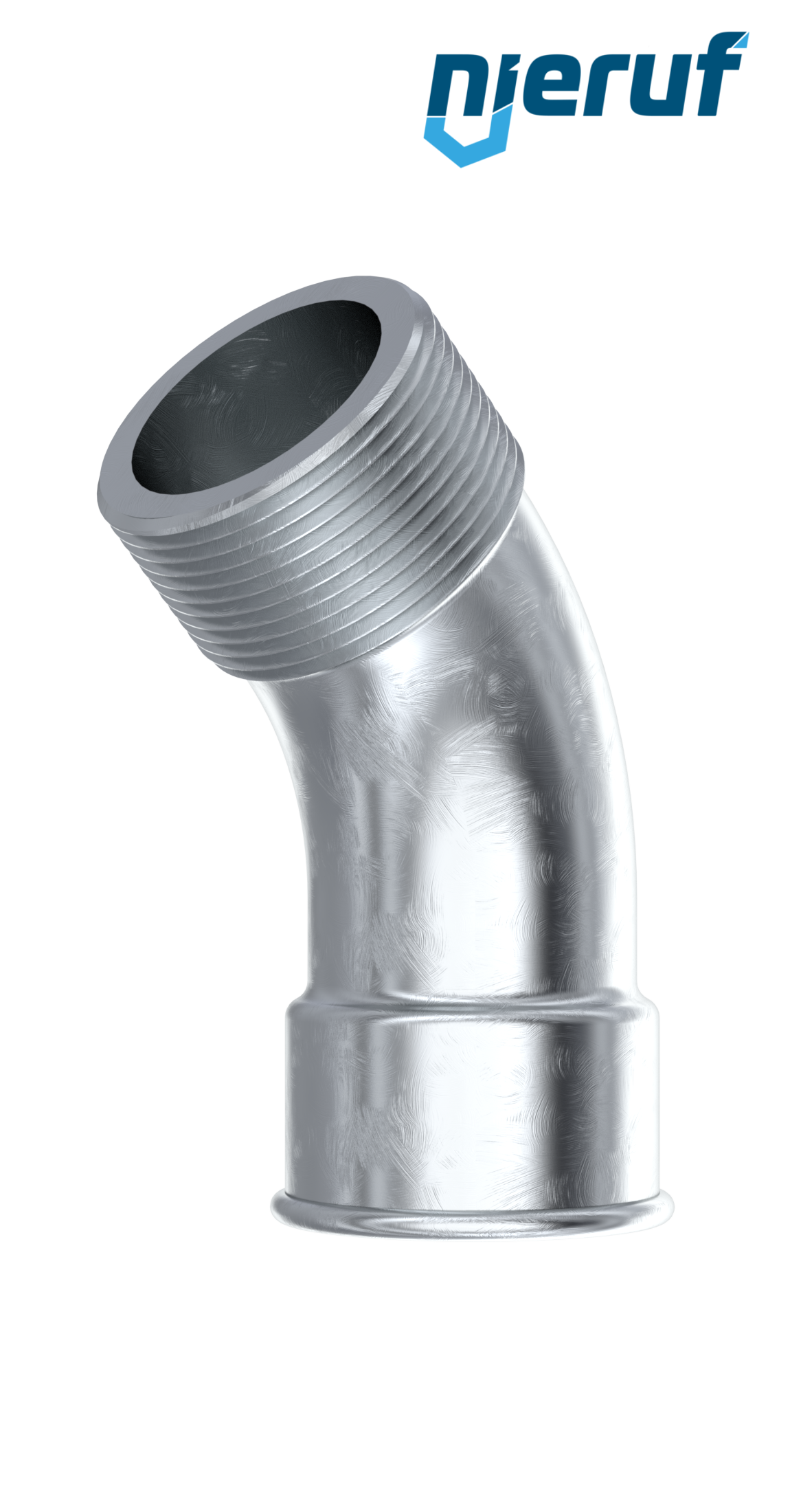 Raccord en fonte malléable raccord courbé long n° 40, DN25 - 1" pouce galvanisé