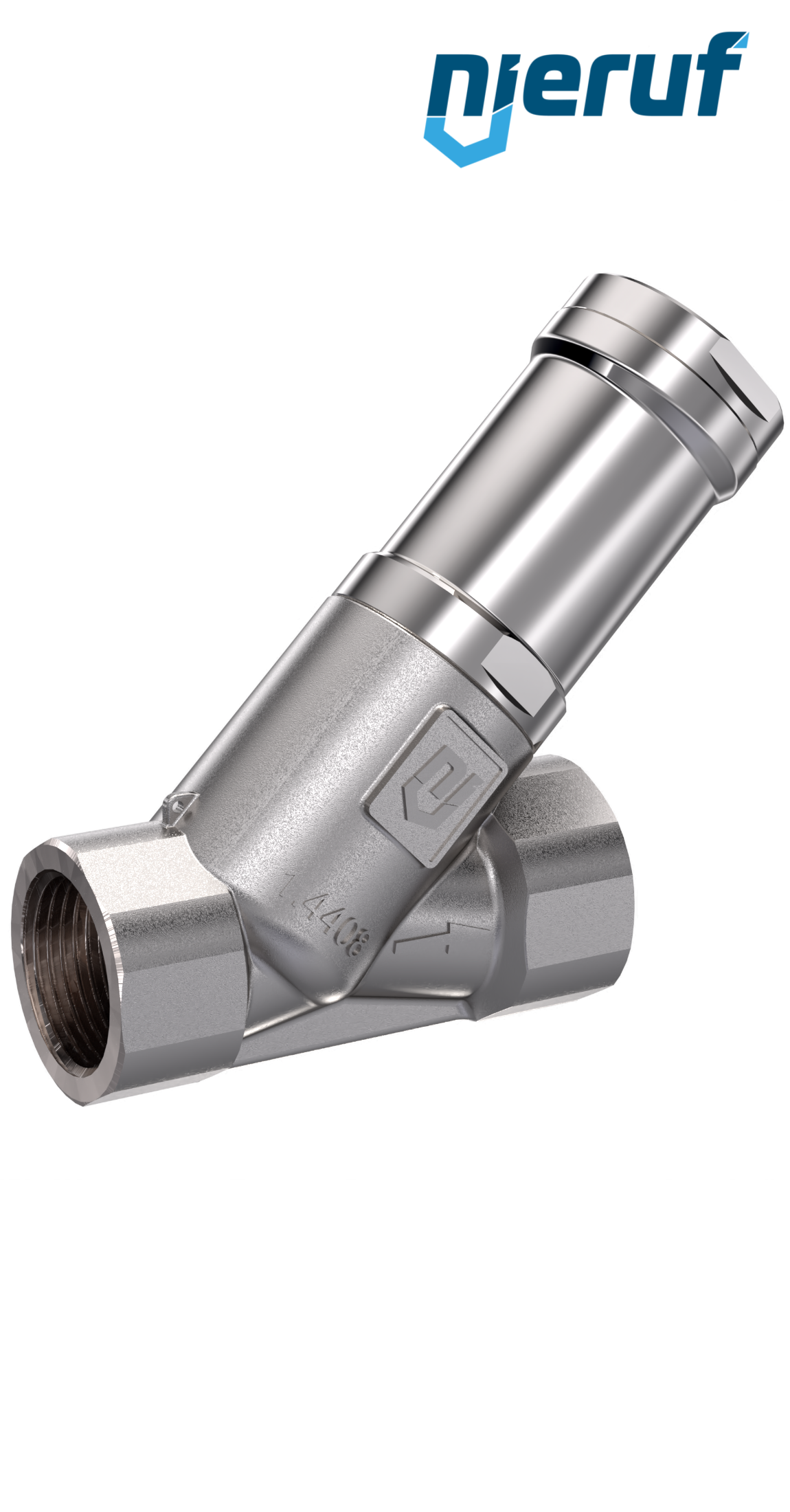 Überströmventil 3/4" Zoll IG UV16 Edelstahl  2,0 - 12,0 bar PTFE