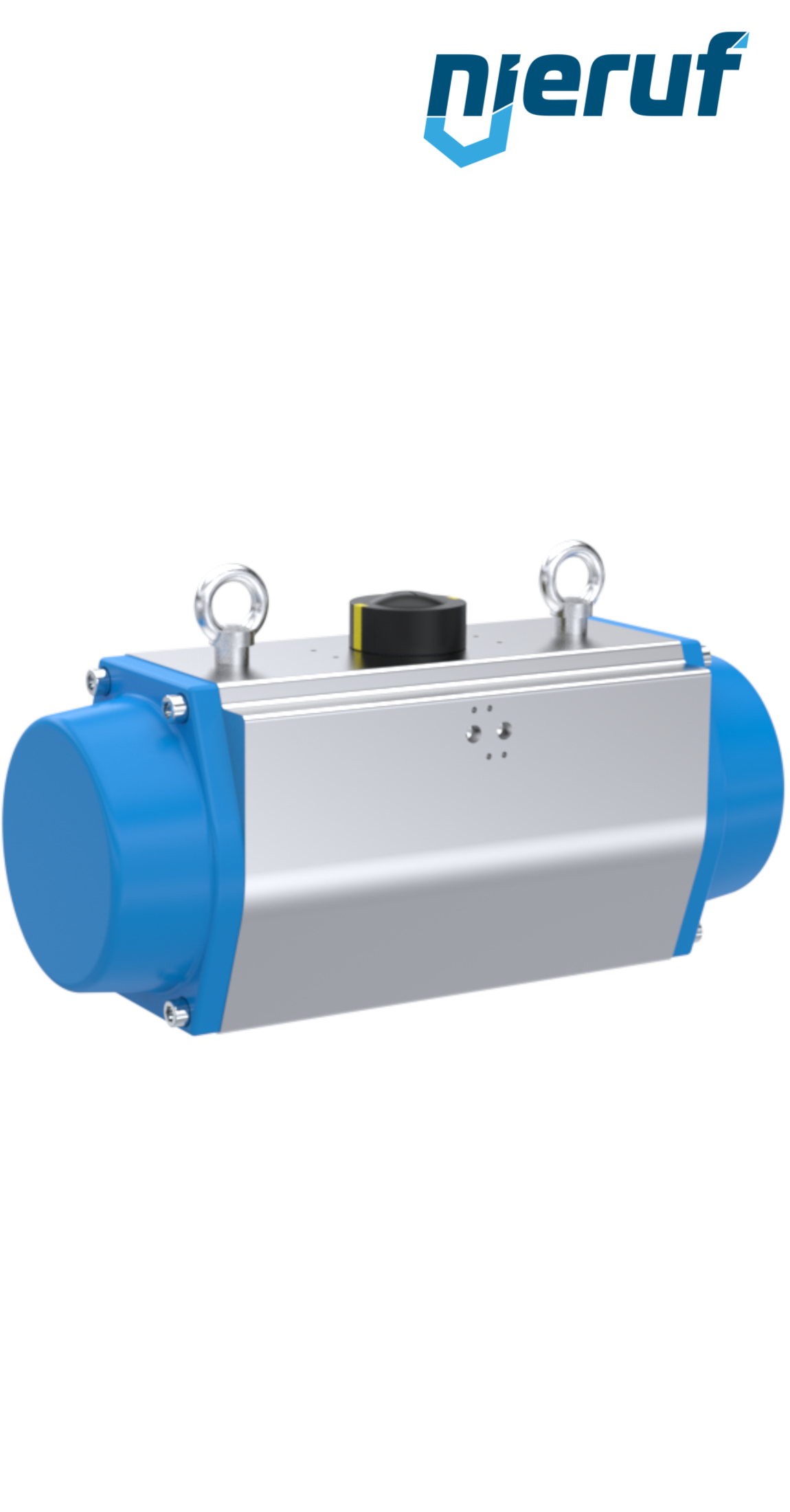 Pneumatischer Antrieb AN02 einfachwirkend, federöffnend Hochtemperatur-Version GS-190 90° mit 5 Federn