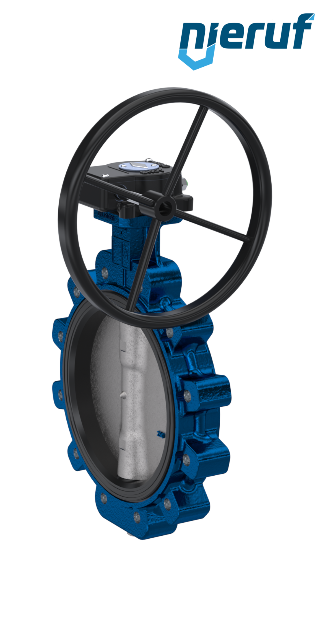 Absperrklappe AK02 DN 350 PN10 DVGW-Gas Schneckenradgetriebe