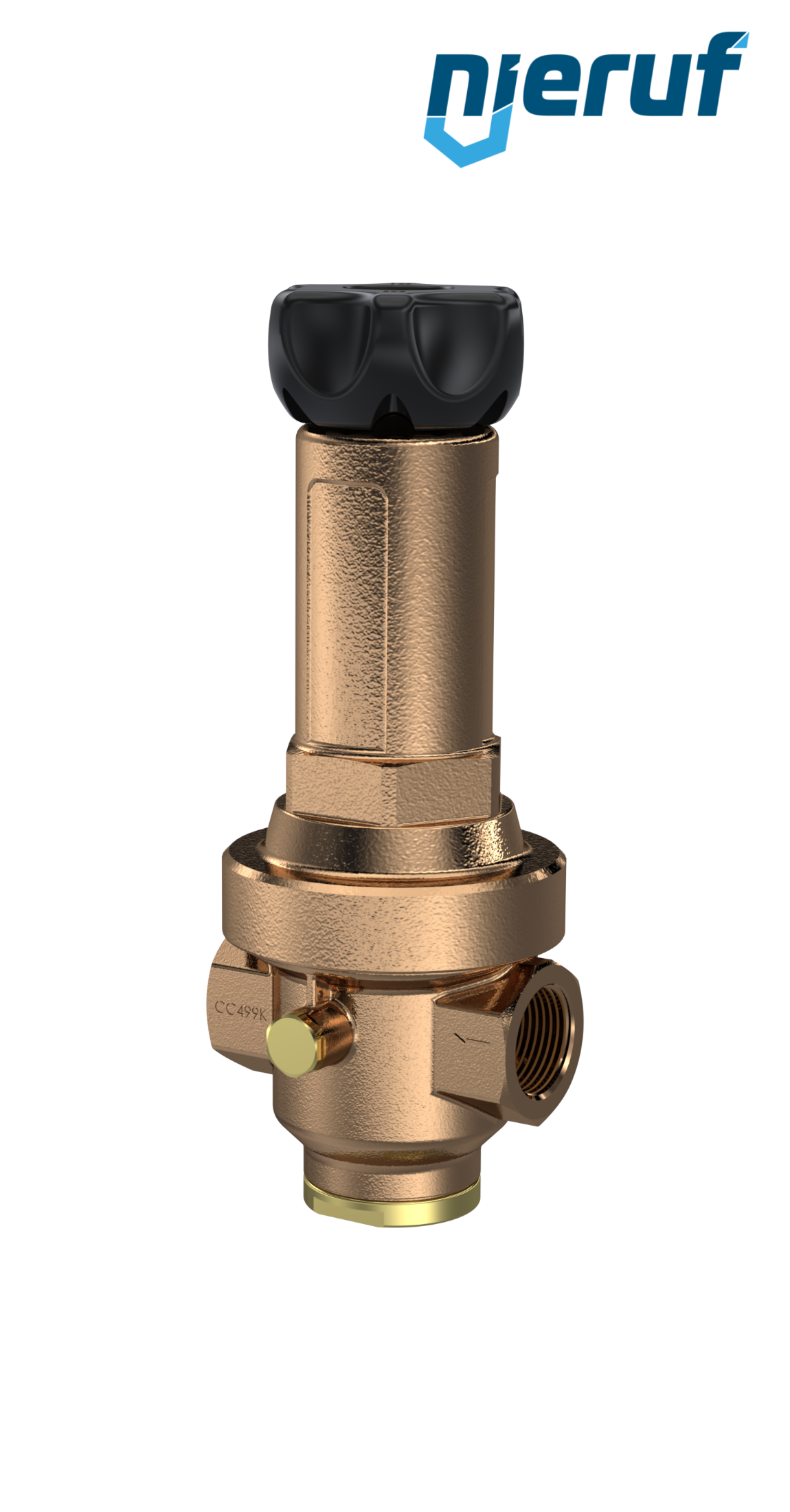 Präzisions-Druckregler 1/2" Zoll DM14 Rotguss EPDM 0,5 - 15,0 bar