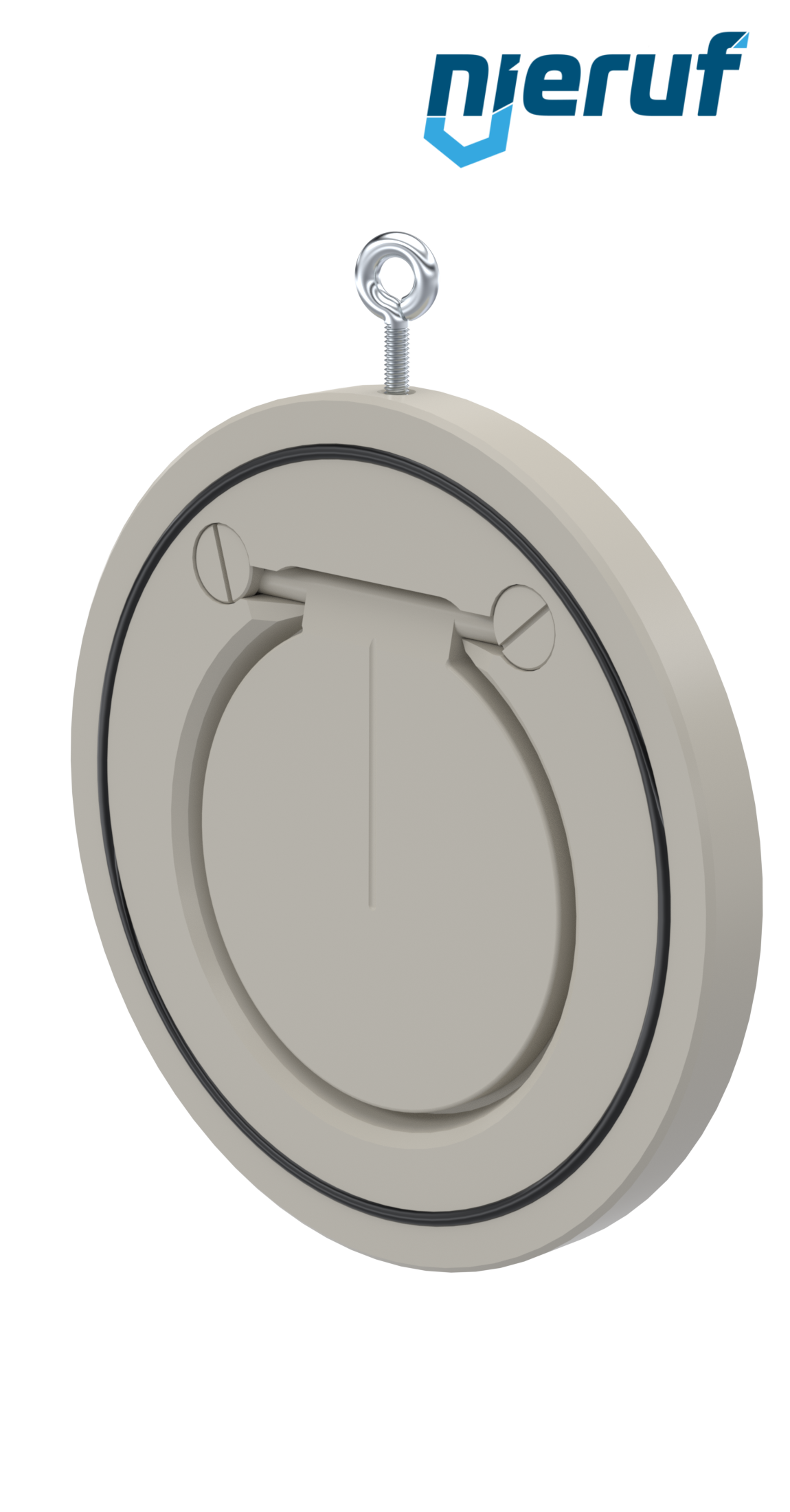Zwischenflansch-Rückschlagklappe DN125 ZR06 Kunststoff PP-H FKM (Viton)