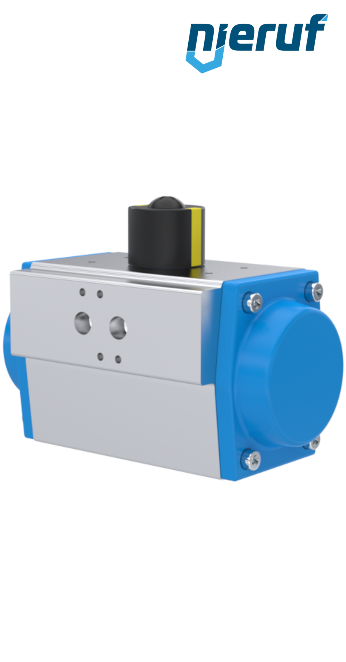 attuatore pneumatico AN02 a effetto semplice, apertura a molla GS-075 90° con 8 molle
