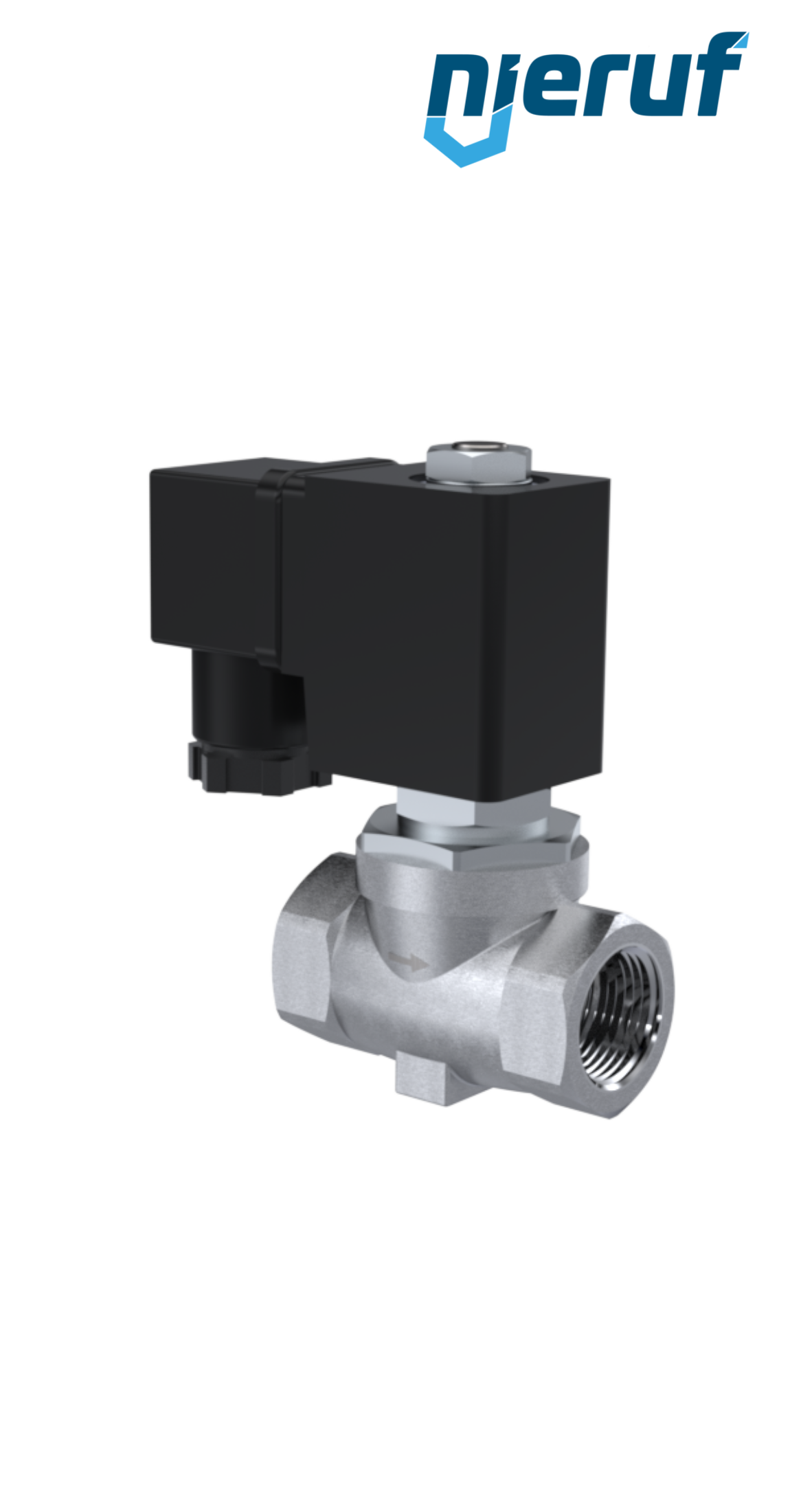 Membran-Magnetventil G 3/8" Zoll Edelstahl EV04 NBR 230V 50Hz