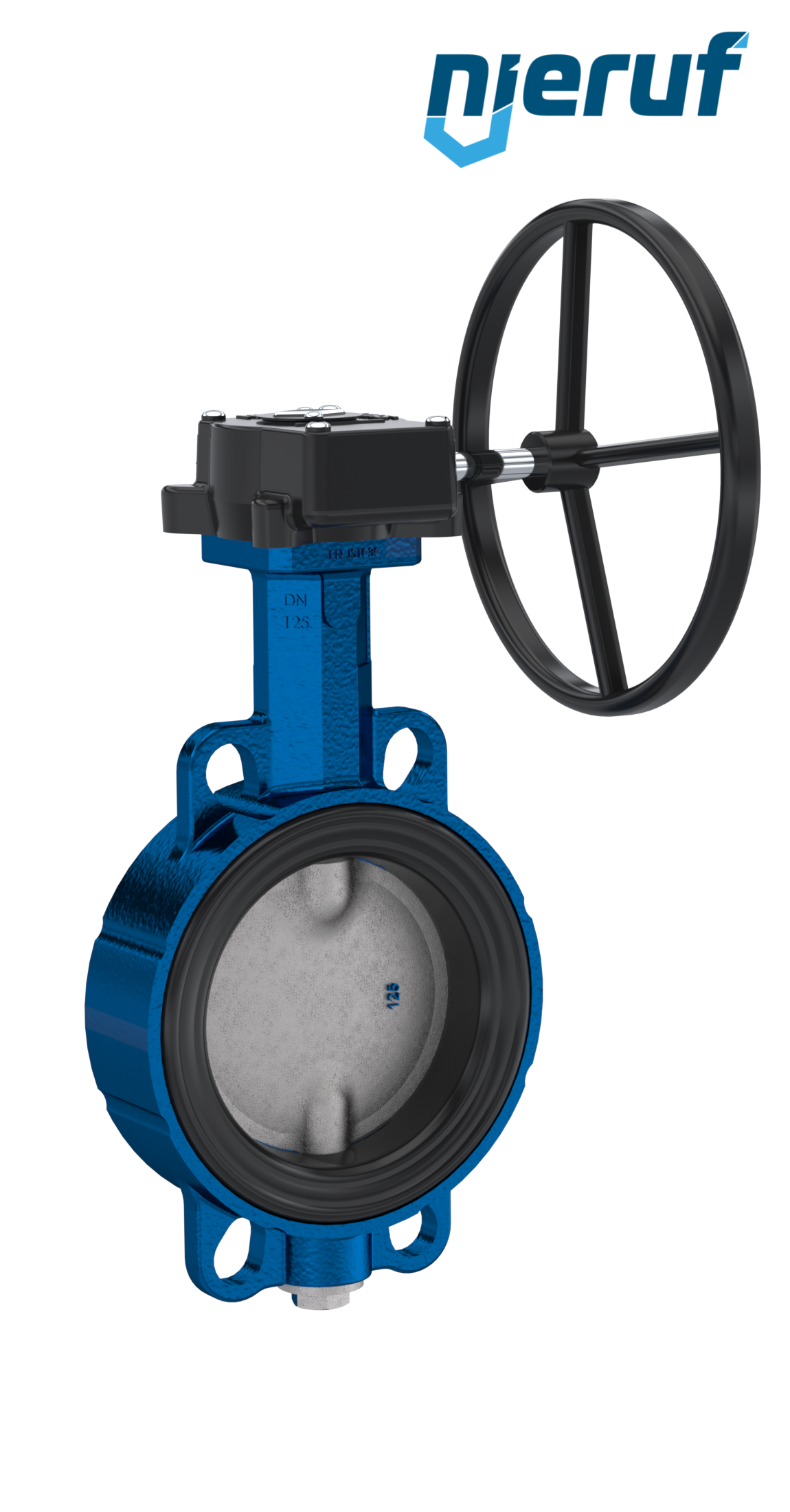 valvola a farfalla AK01 DN 125 PN6-PN10-PN16 & ANSI150 conforme FDA volantino
