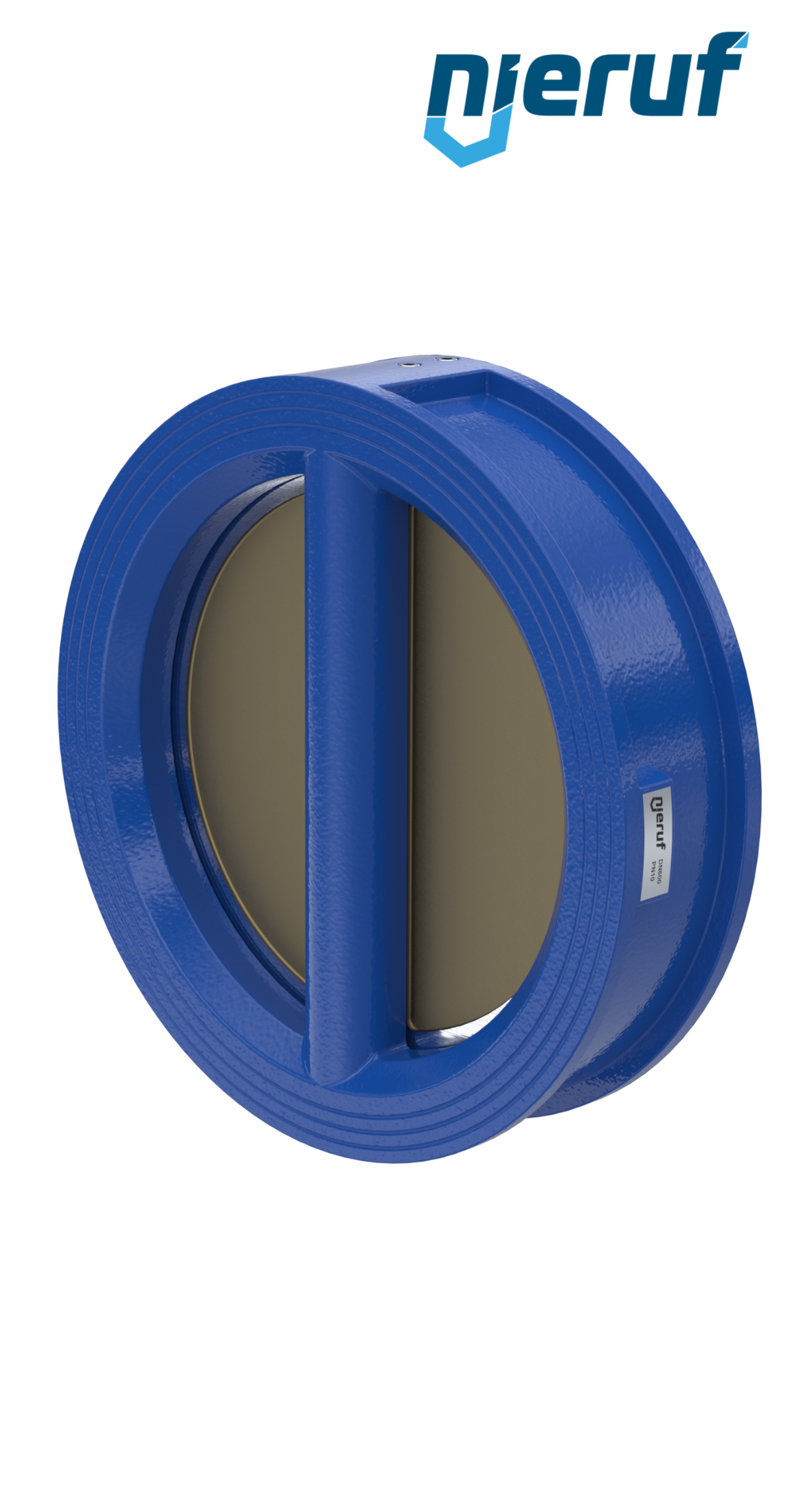 Doppelflügel-Rückschlagklappe DN600 DR04 GGG40 EPDM
