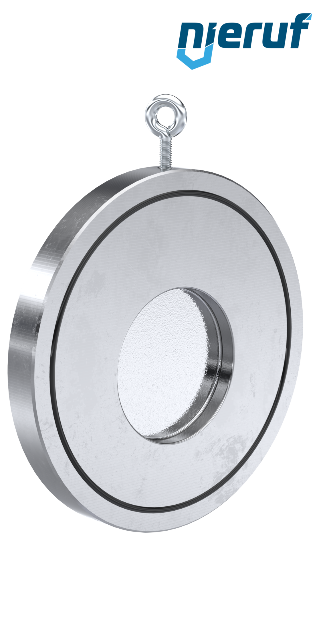 Zwischenflansch-Rückschlagklappe DN100 ZR02 Edelstahl 1.4408 FKM (Viton)