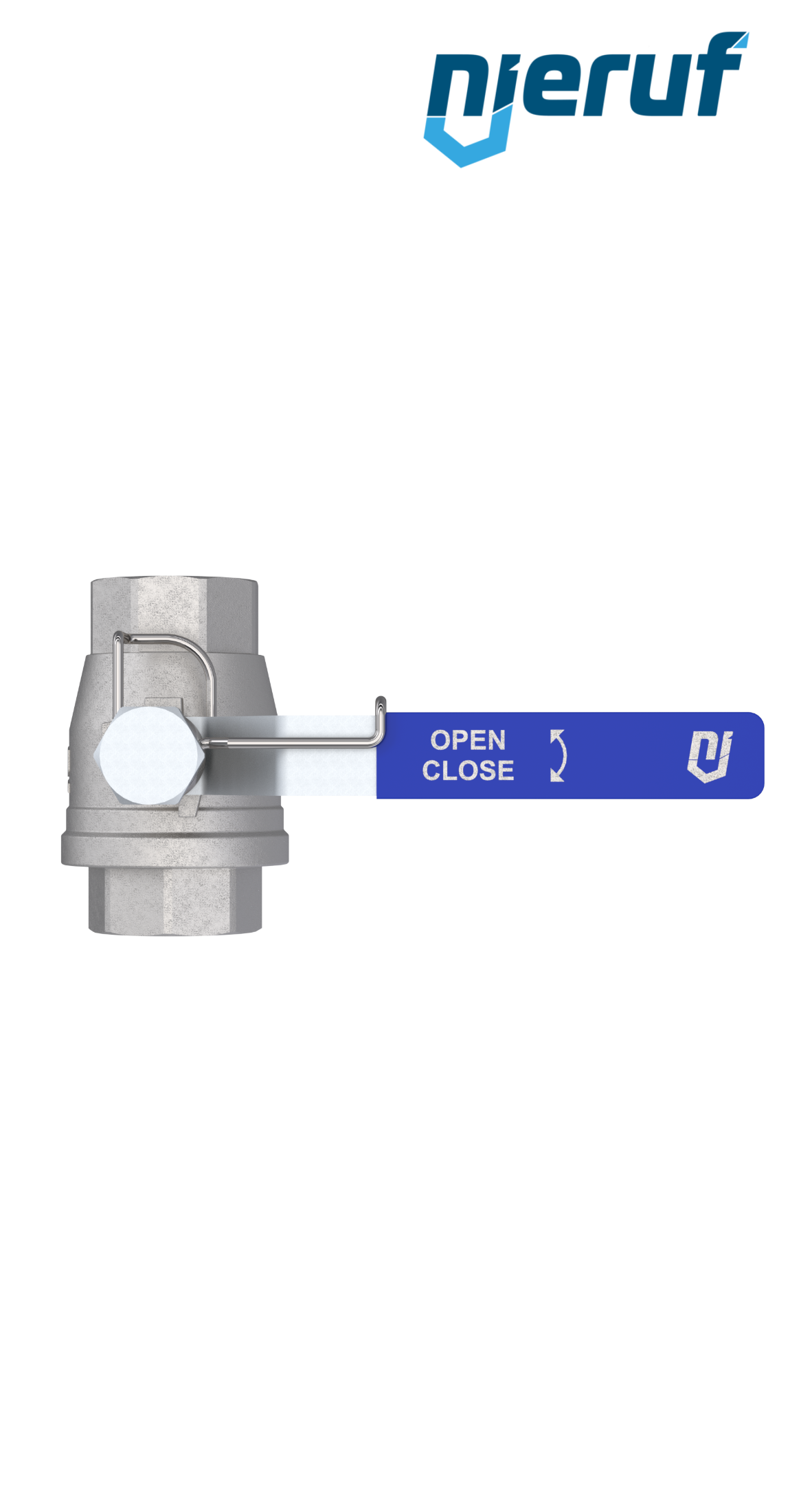 ball valve with spring reload DN8 - 1/4" inch GK12 female thread
