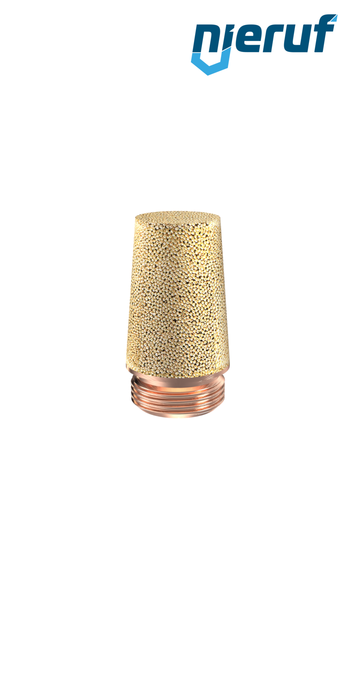 Schalldämpfer 1/4" Zoll aus Sinterbronze