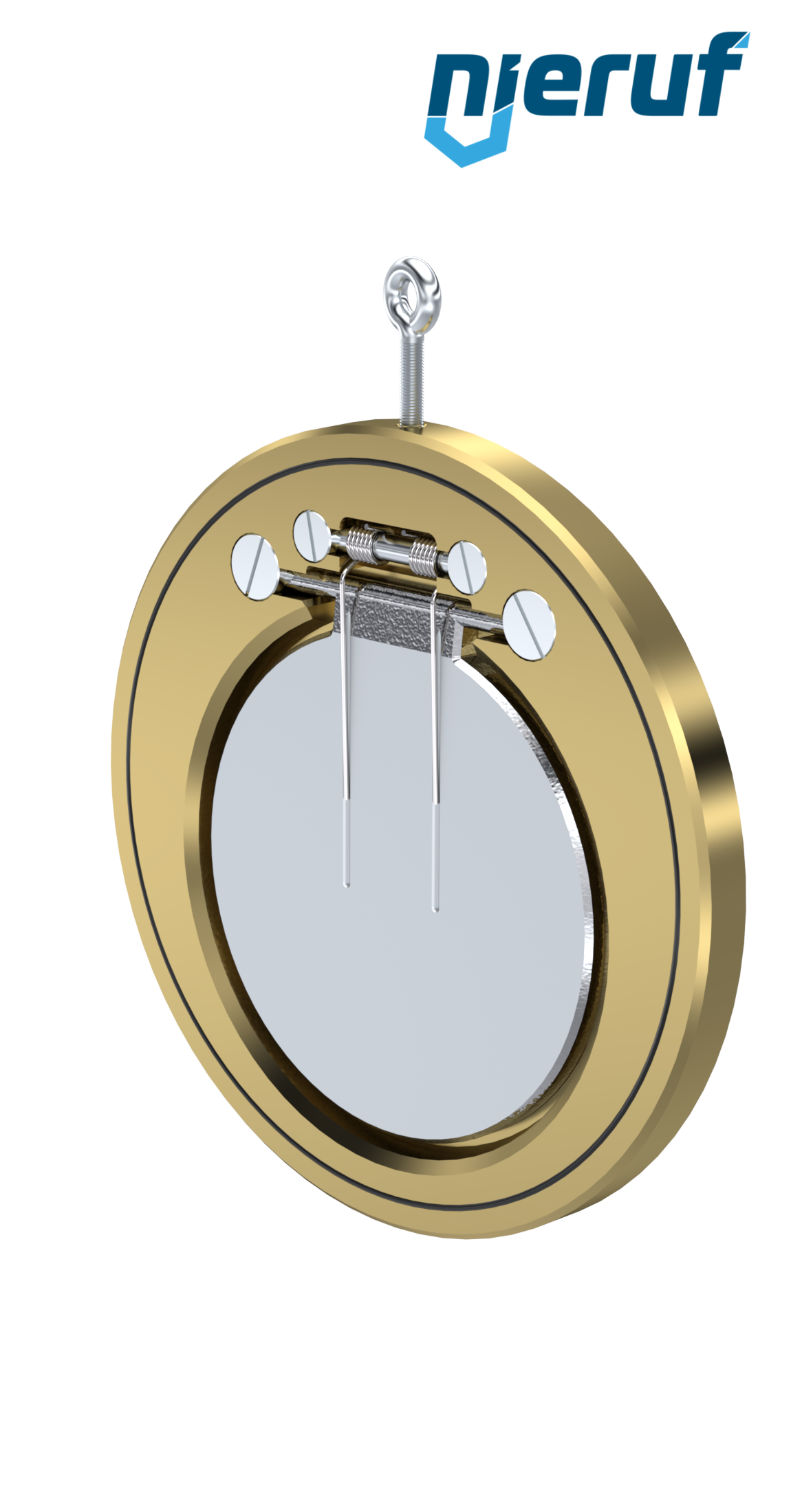 clapet anti-retour entre brides type wafer avec ressort DN200 ZR10 aluminium-bronze 2.0975 NBR