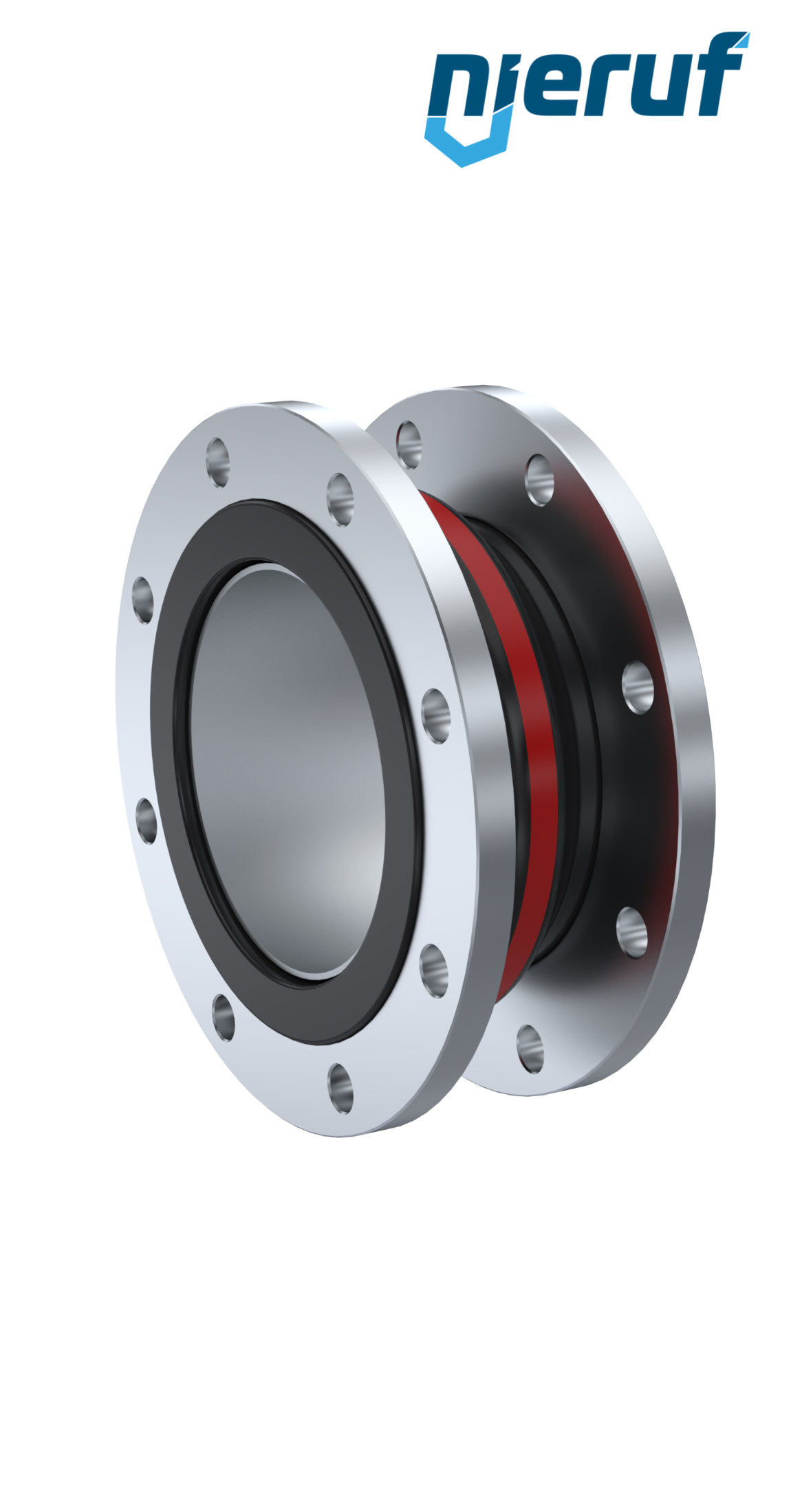Compensatore piastra di rinforzo DN250 versione KP04 flange in acciaio inox EPDM