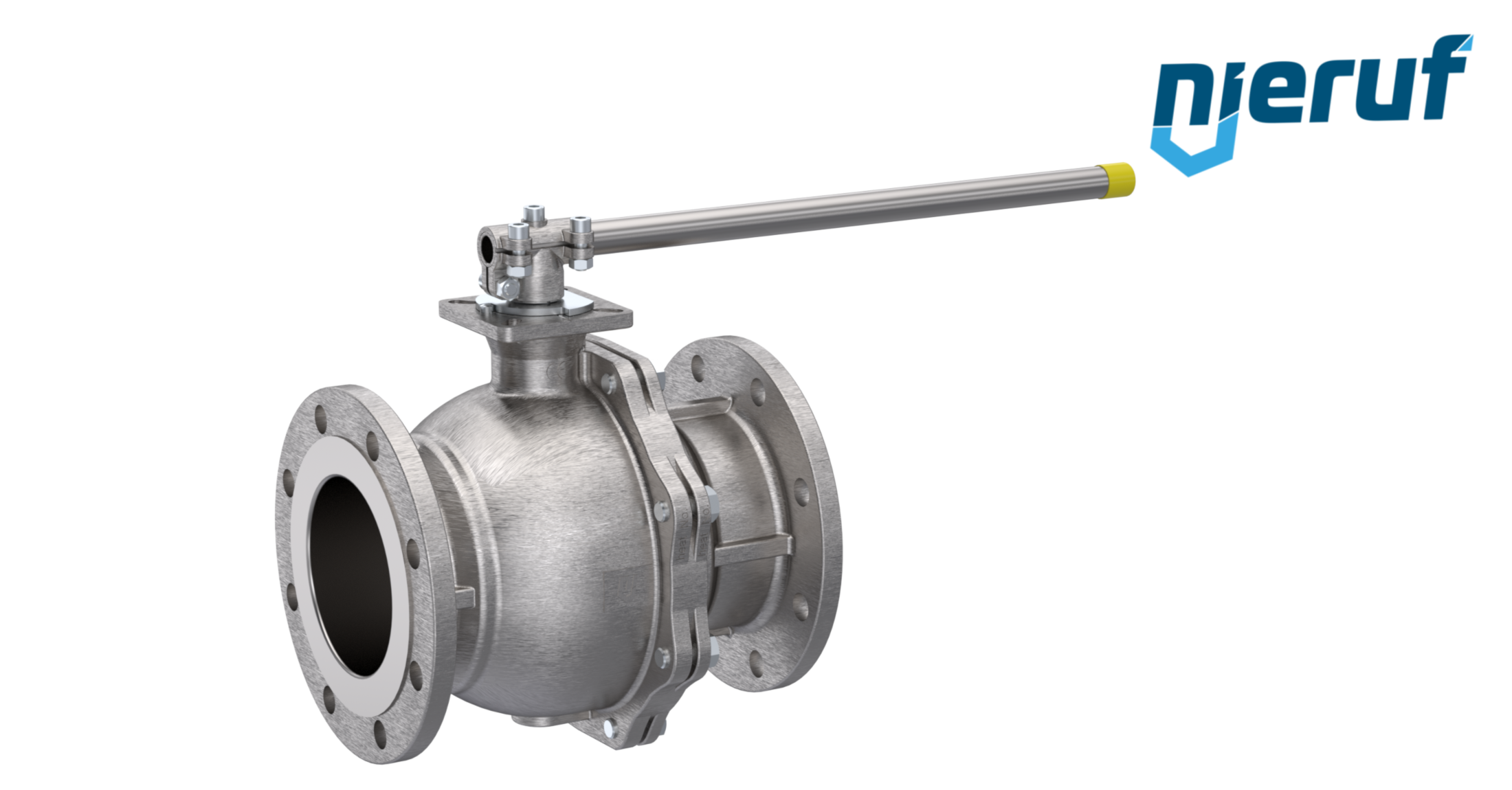 FDA flange ball valve FK05 DN80 PN40 made of stainless steel 1.4408