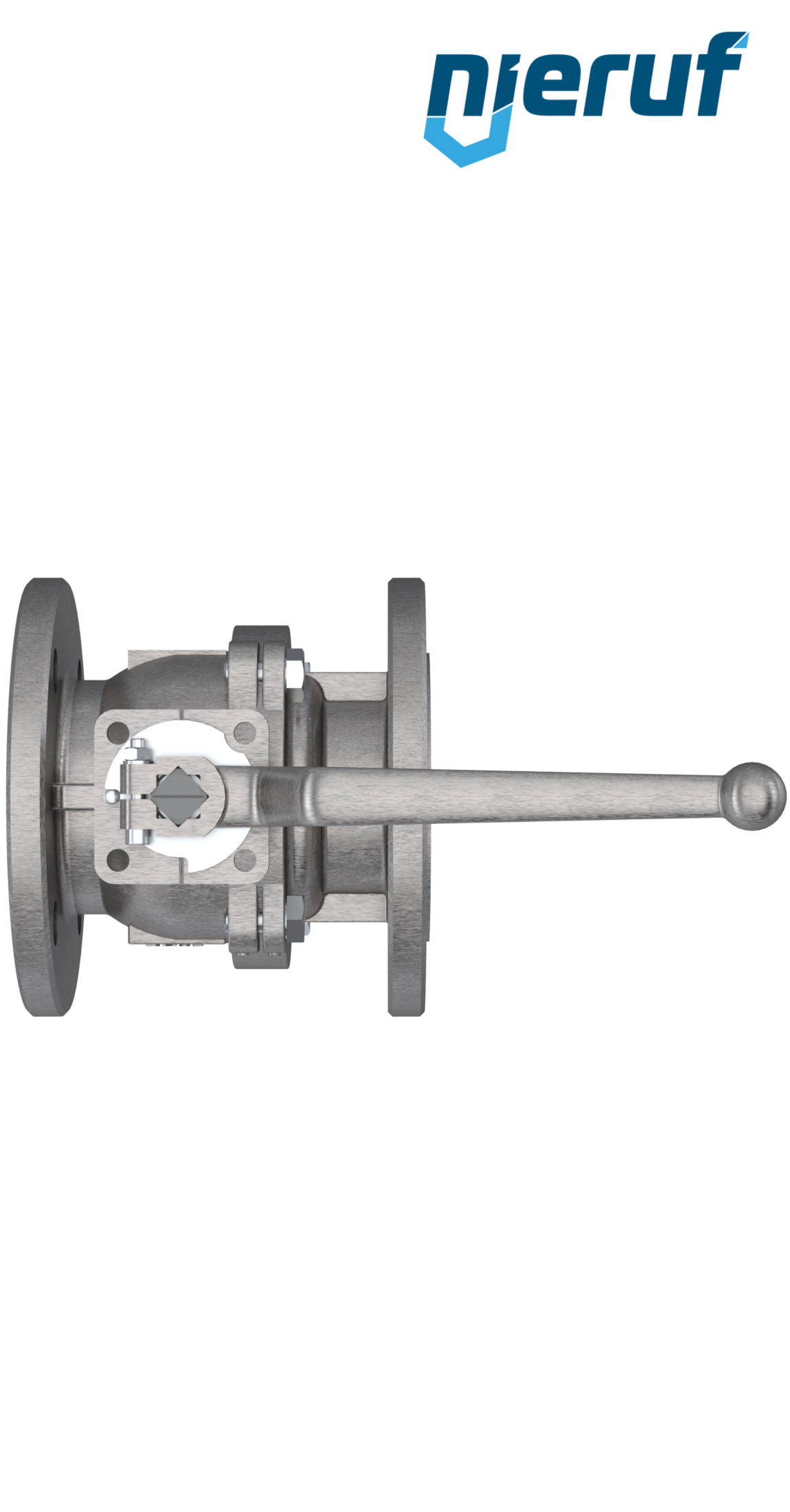 Fire safe-flange ball valve FK05 DN32 PN40 made of stainless steel 1.4408