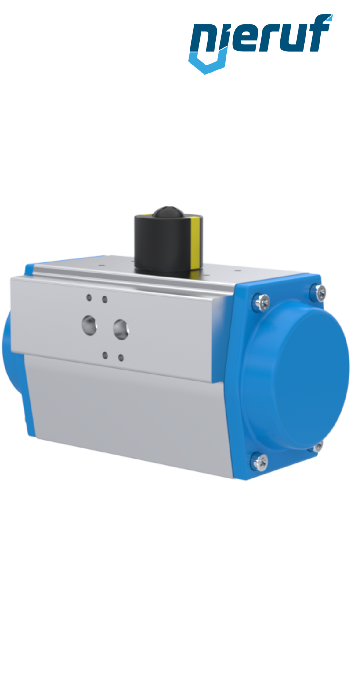 Pneumatischer Antrieb AN02 einfachwirkend, federschließend Hochtemperatur-Version GS-083 90° mit 4 Federn