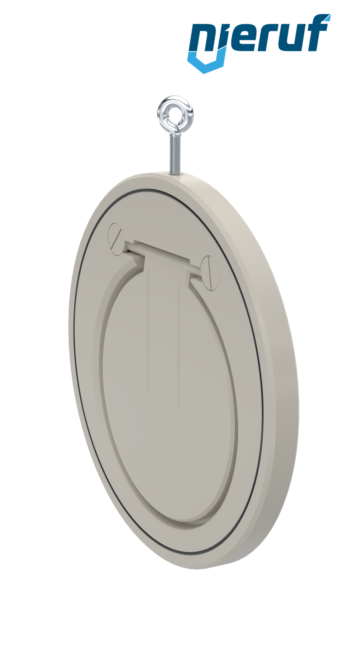 Zwischenflansch-Rückschlagklappe DN200 ZR06 Kunststoff PP-H FKM (Viton)