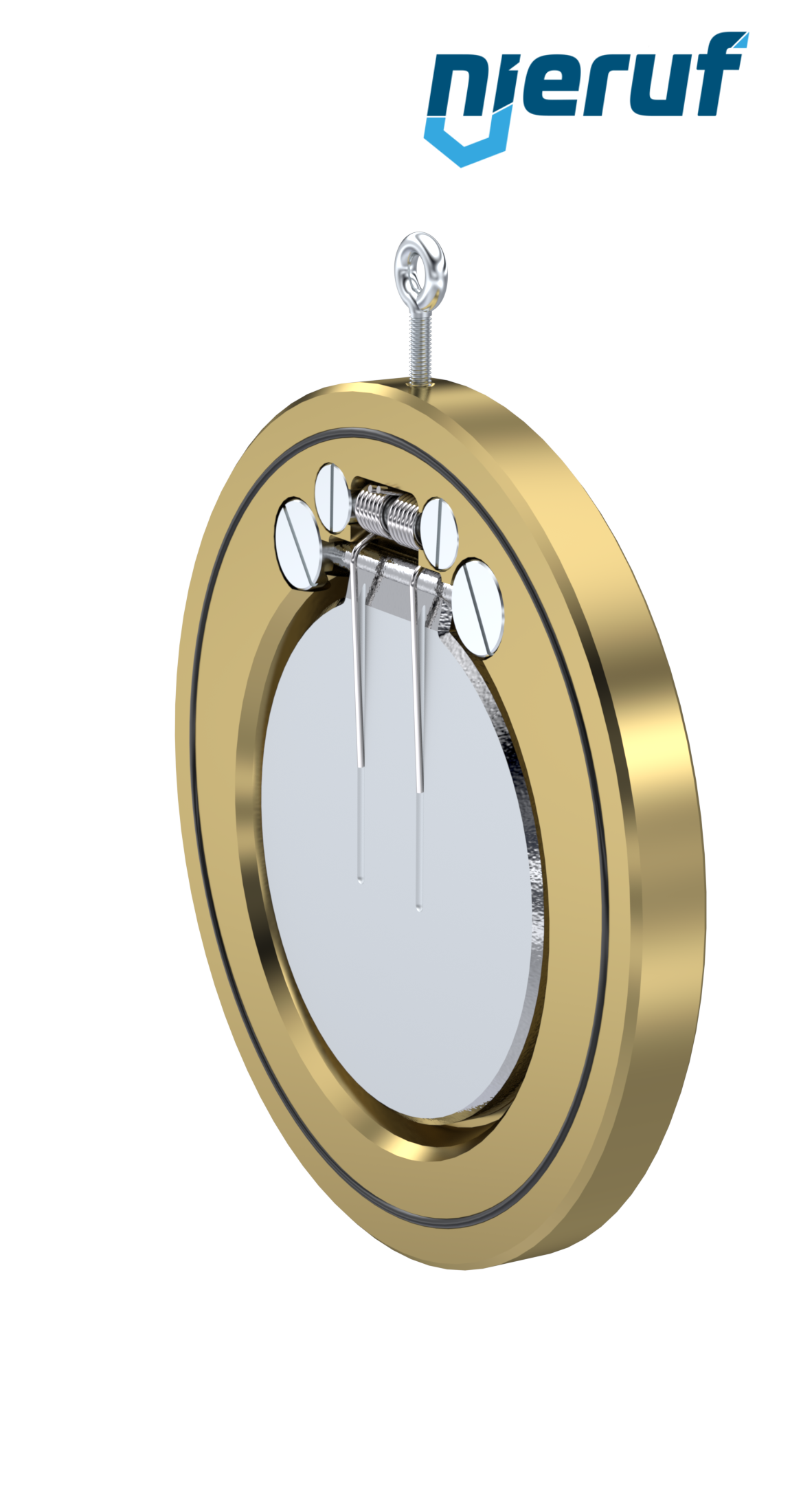 clapet anti-retour entre brides type wafer avec ressort DN150 ZR10 aluminium-bronze 2.0975 FKM