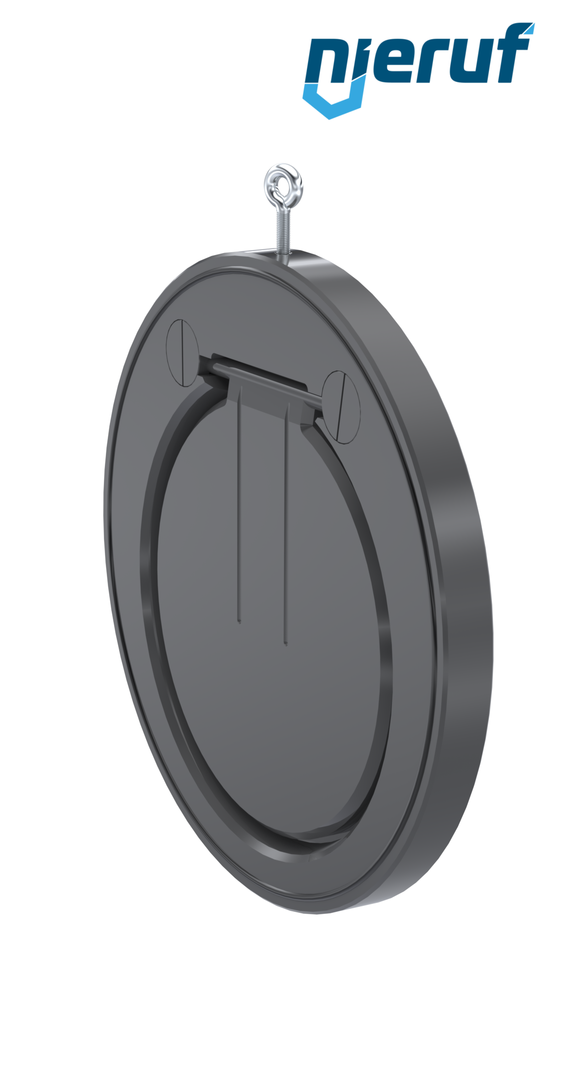 Zwischenflansch-Rückschlagklappe DN300 ZR05 Kunststoff PVC-U FKM (Viton)