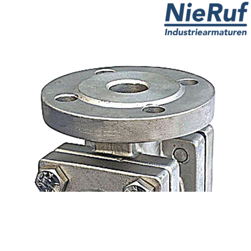 spia visiva flangiata / indicatore di flusso flangiato DN32 - 1 1/4" pollici acciaio fuso vetro calciosodico versione con gocciolatoio