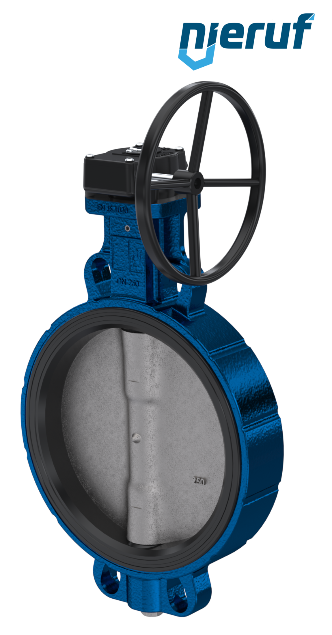 valvola a farfalla DN 200 PN6-PN10-PN16 & ANSI150 AK01 FPM volantino