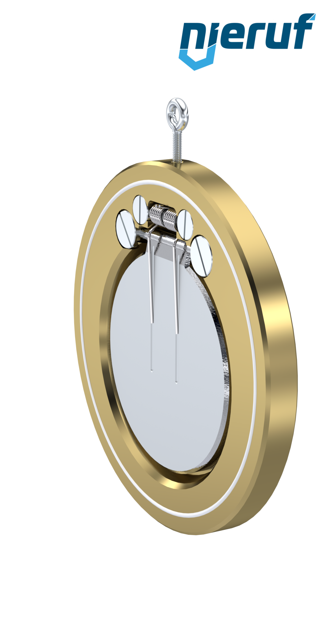 clapet anti-retour entre brides type wafer avec ressort DN150 ZR10 aluminium-bronze 2.0975 PTFE