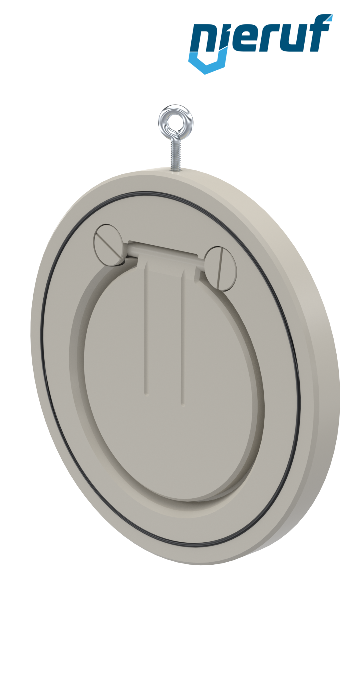 Zwischenflansch-Rückschlagklappe DN150 ZR06 Kunststoff PP-H FKM (Viton)