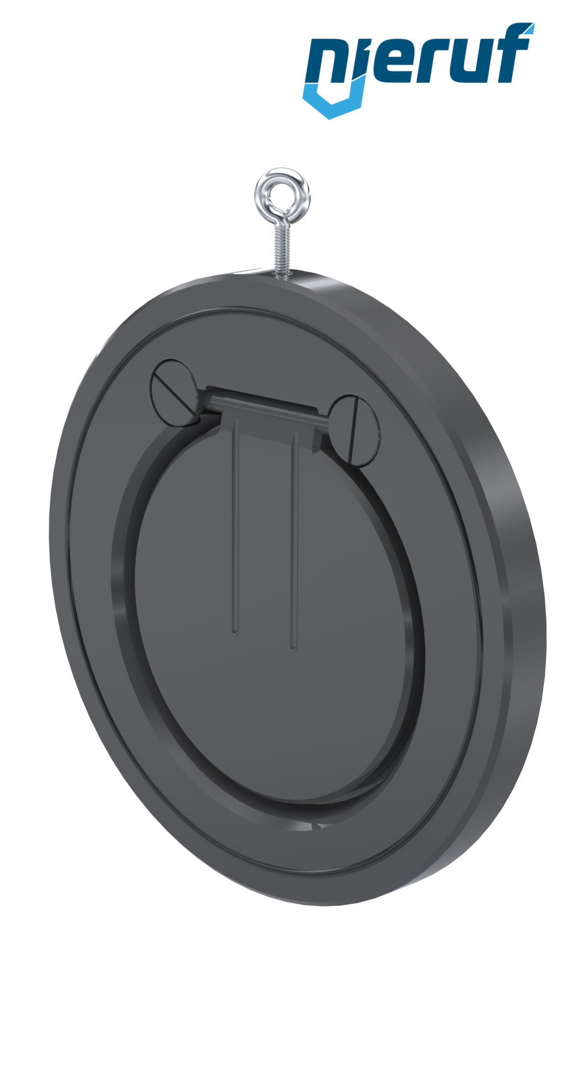 Zwischenflansch-Rückschlagklappe DN150 ZR05 Kunststoff PVC-U FKM (Viton)