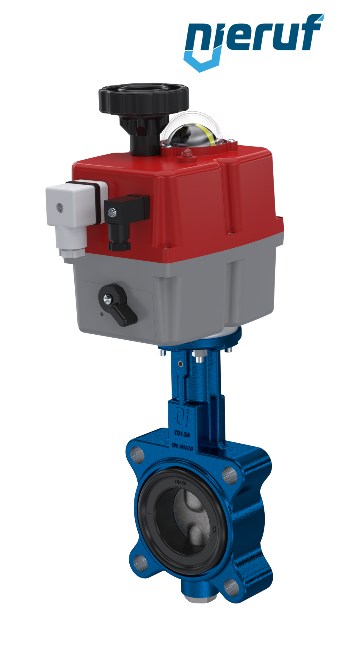 Absperrklappe DN 32 mit Gewindeaugen elektrischer Antrieb 24-240V FDA