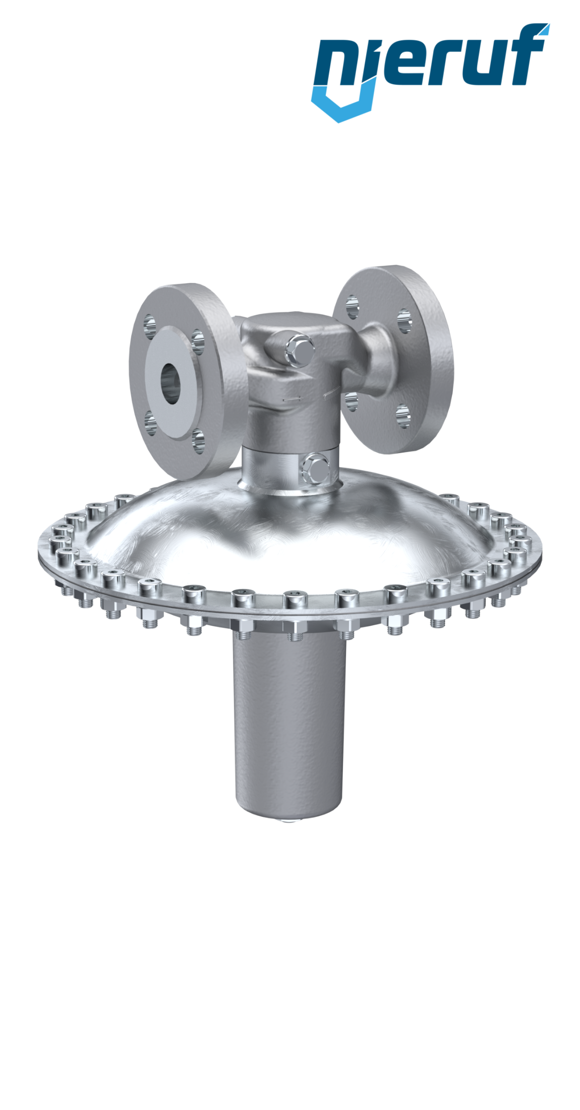 mbar-Regler DN25 DM23 Flansch DIN EN 1092 Edelstahl FKM 30 - 500 mbar