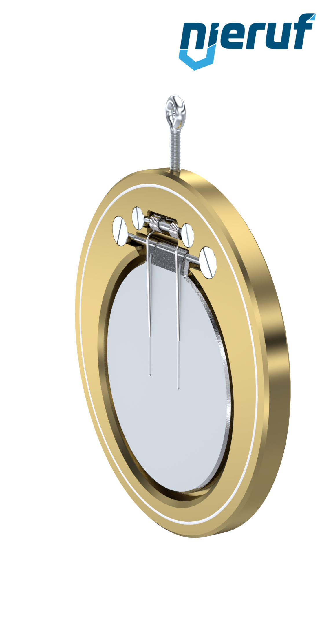 clapet anti-retour entre brides type wafer avec ressort DN200 ZR10 aluminium-bronze 2.0975 PTFE