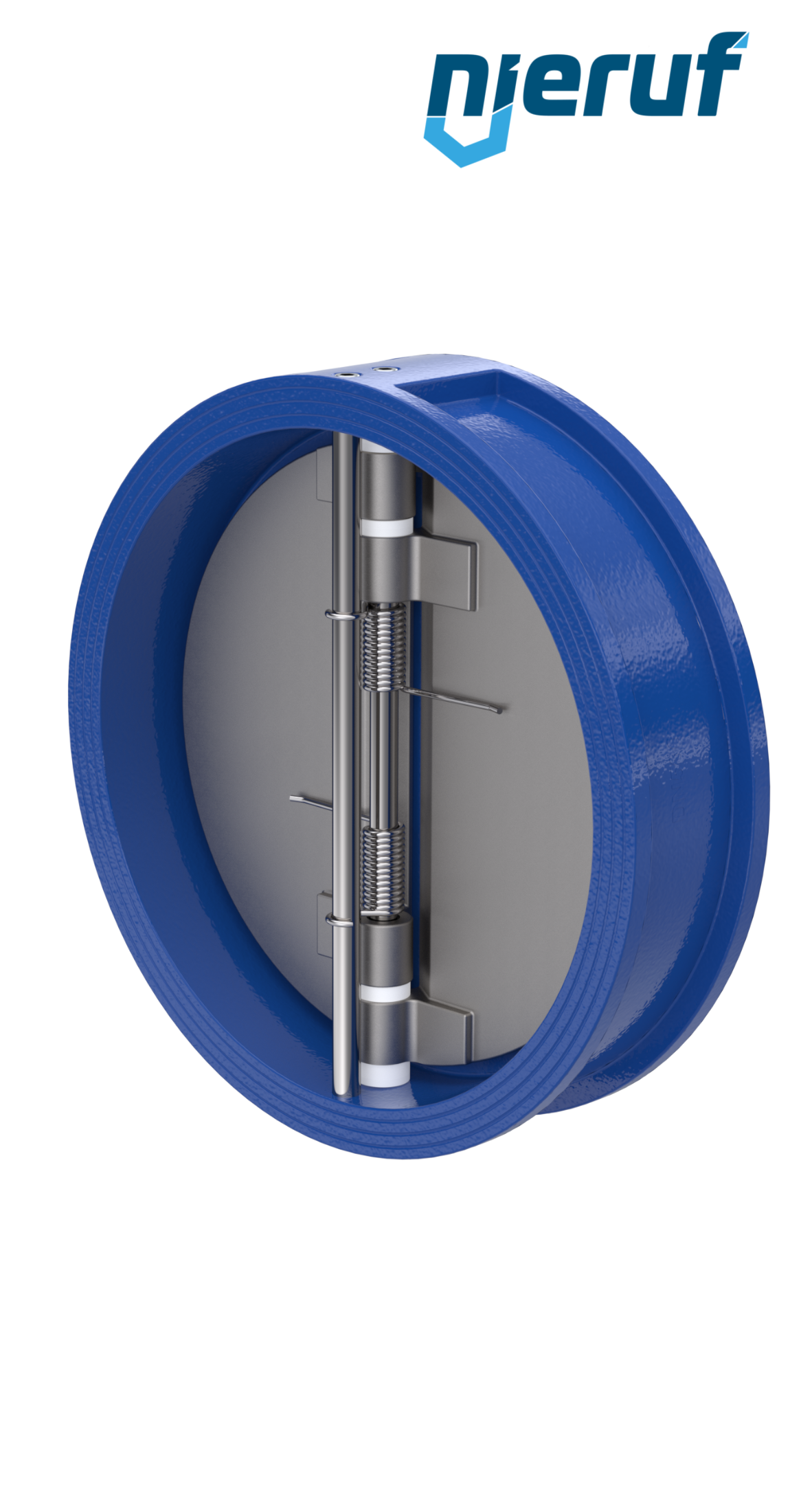 Doppelflügel-Rückschlagklappe DN500 DR02 GGG40 FKM (Viton)
