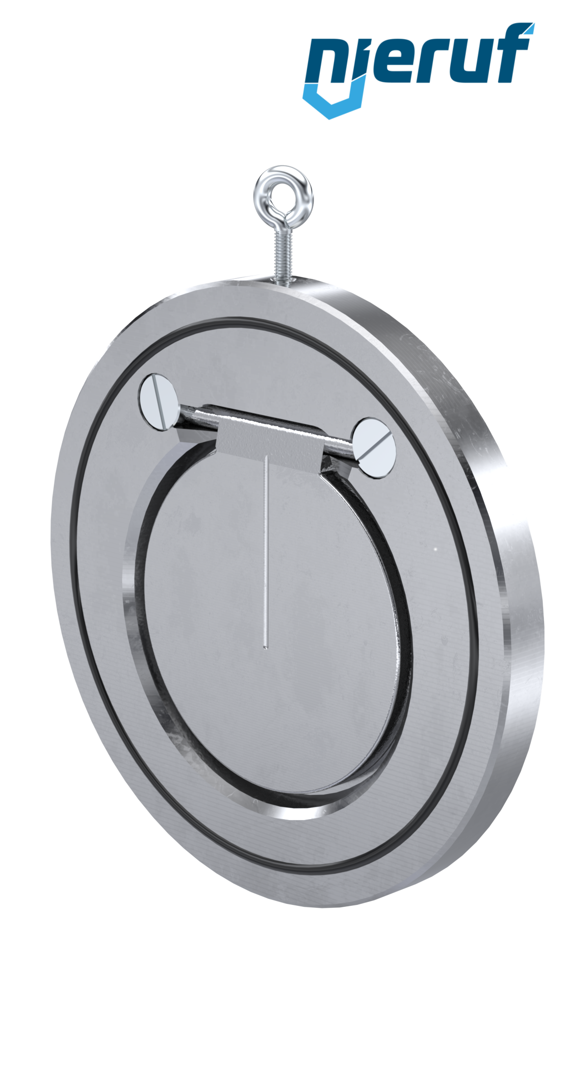 swing check valve DN125 ZR01 ANSI 150 steel 1.0460 / A 105, zinc plated FKM