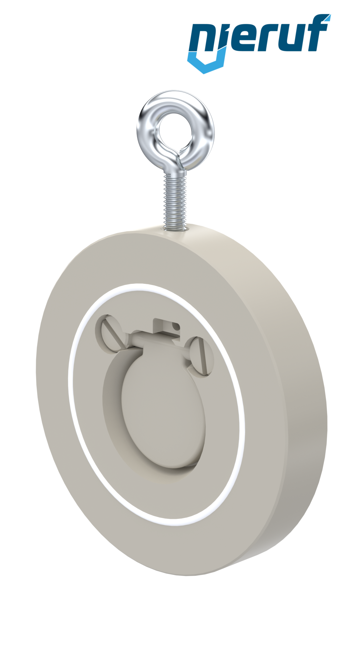 Zwischenflansch-Rückschlagklappe DN32 ZR06 Kunststoff PP-H PTFE