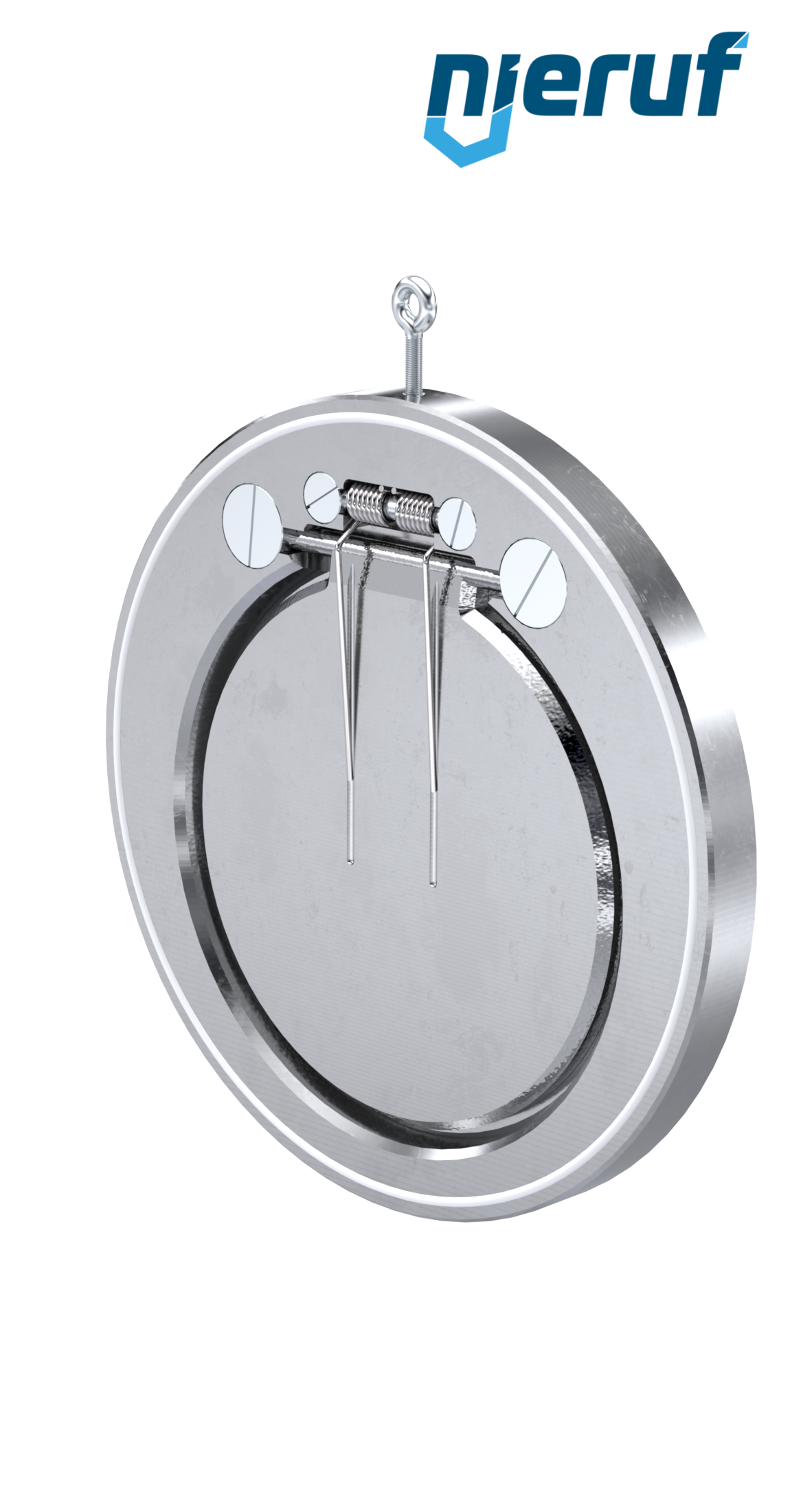 swing check valve with spring DN300 ZR04 stainless steel A351 CF8M PTFE