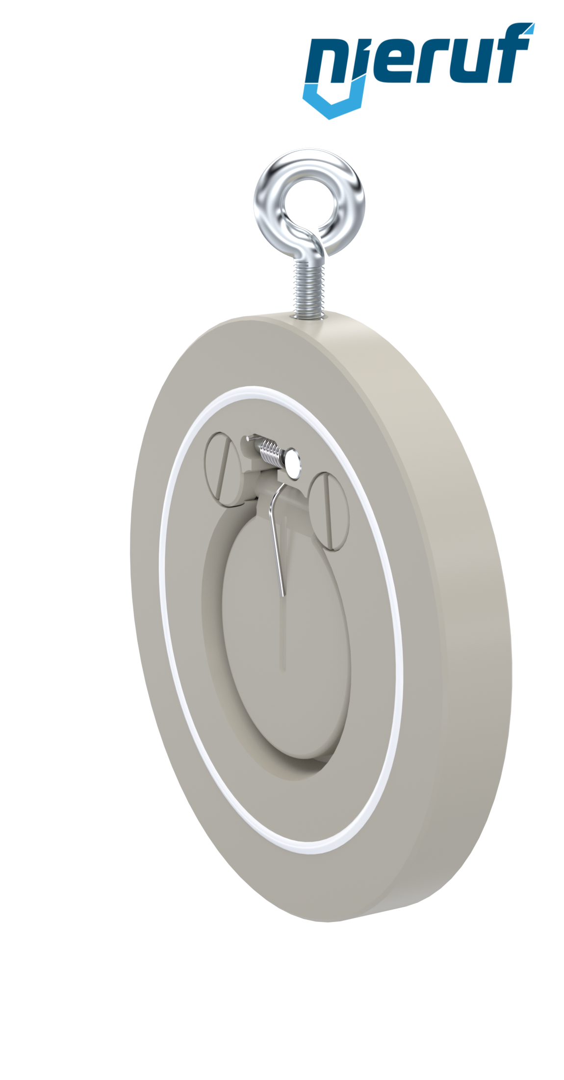 Zwischenflansch-Rückschlagklappe mit Feder DN50 ZR08 Kunststoff PP-H PTFE