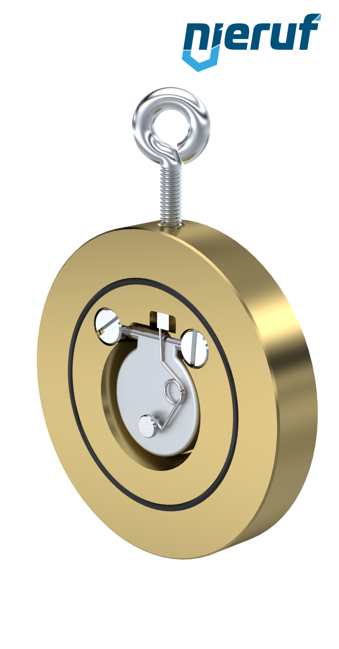 clapet anti-retour entre brides type wafer avec ressort DN40 ZR10 aluminium-bronze 2.0975 EPDM