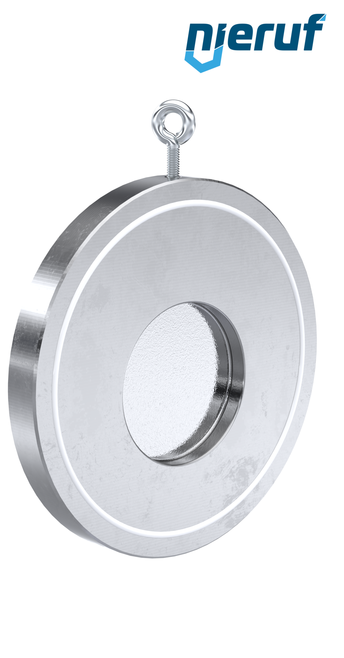 Zwischenflansch-Rückschlagklappe mit Feder DN125 ZR04 Edelstahl 1.4408 PTFE
