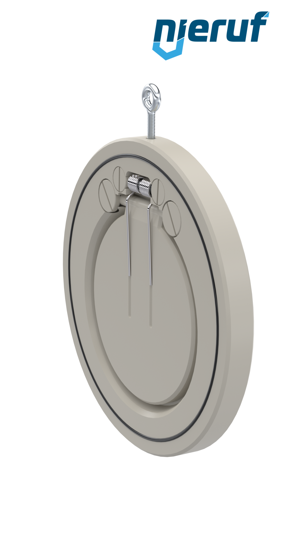 swing check valve with spring DN150 ZR08 plastic PP-H EPDM