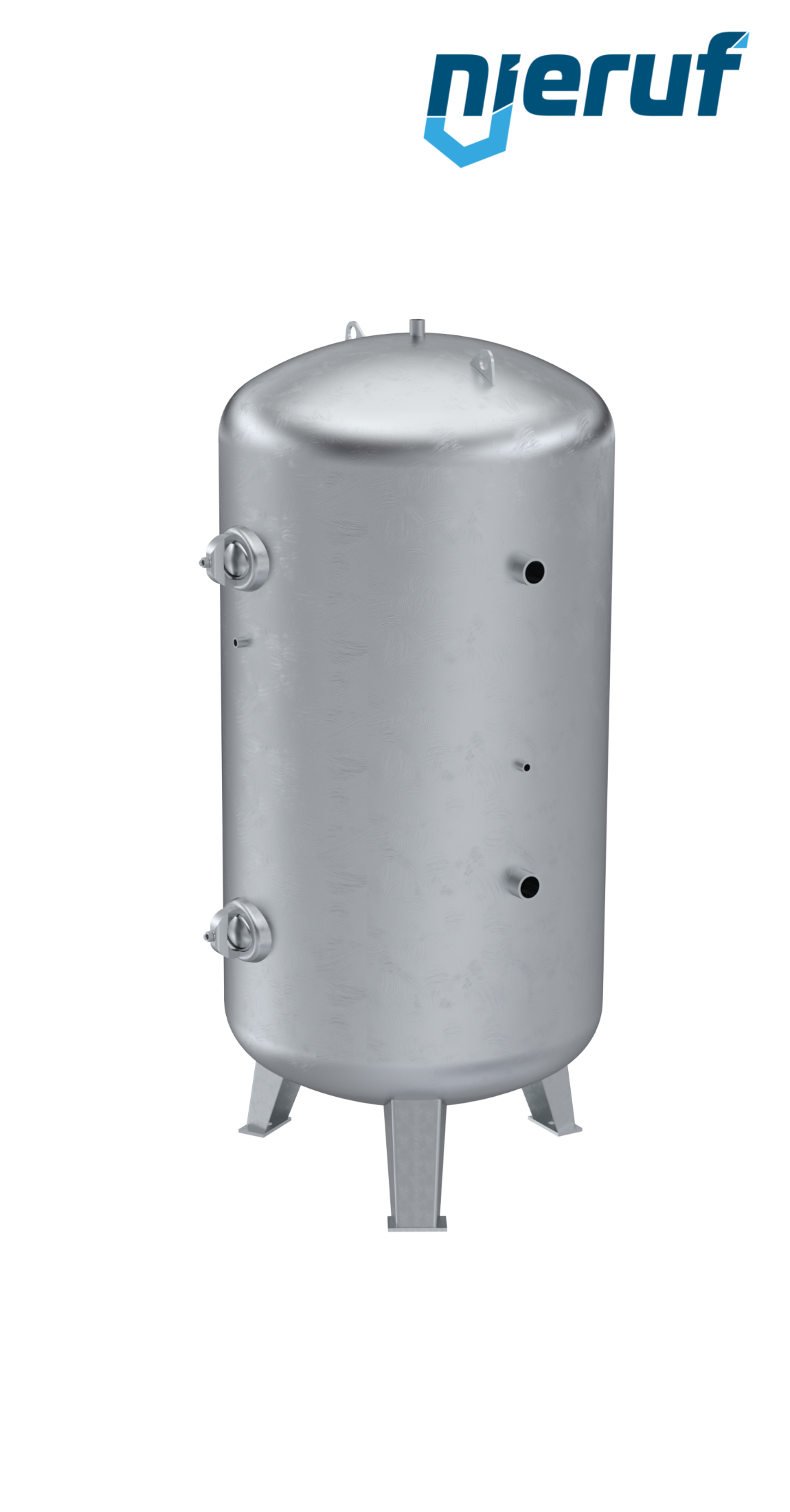 Hochdruckbehälter stehend BE02 3000 Liter, 0-26 bar, Stahl feuerverzinkt