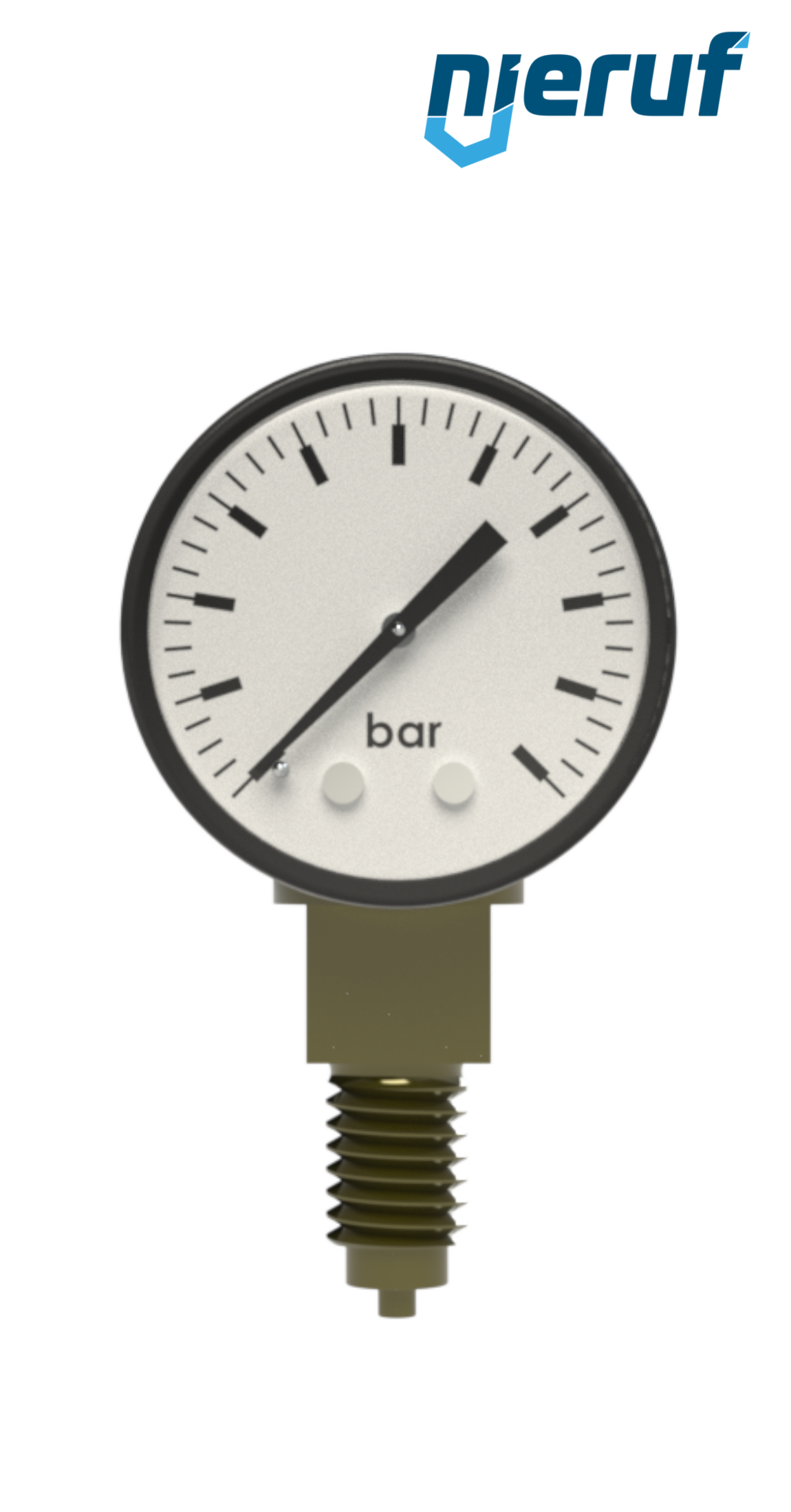 pressure gauge G 1/4" radial 50 mm steel MM03 0 - 10,0 bar