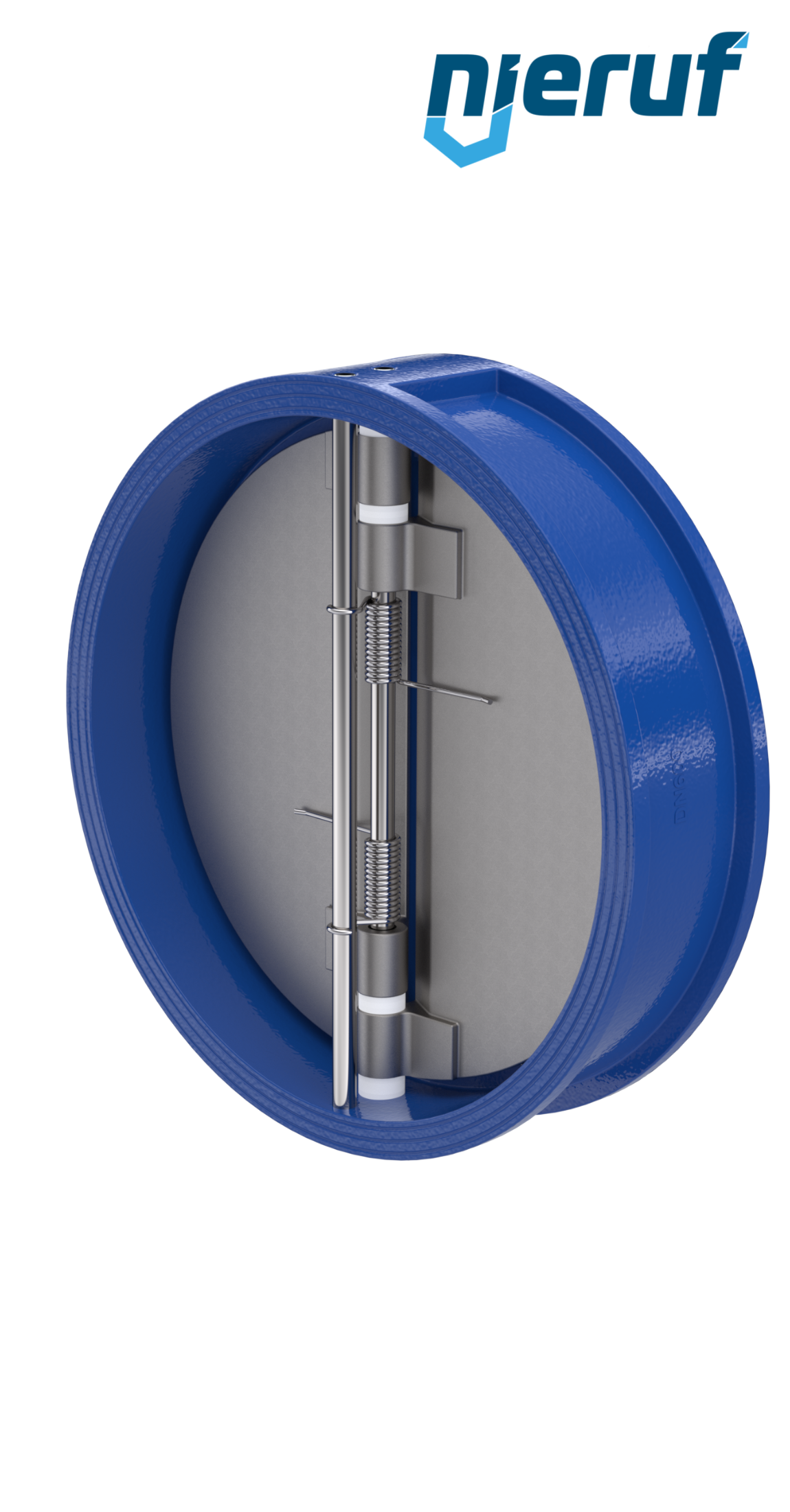 clapet anti-retour à double battant DN600 DR01 GGG40 FKM (Viton)