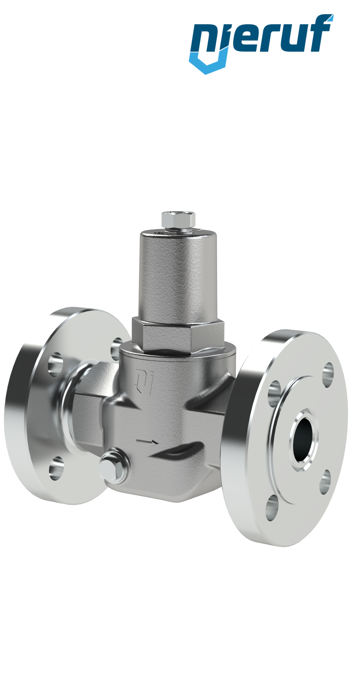 steam pressure reducing valve DN25 type DM22 stainless steel PTFE / EPDM / FEPM 4.0 - 10.0 bar