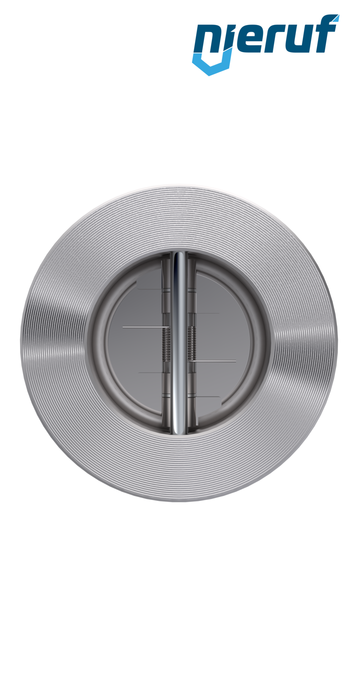 Doppelflügel-Rückschlagklappe DN65 DR03 Edelstahl 1.4408 Metall