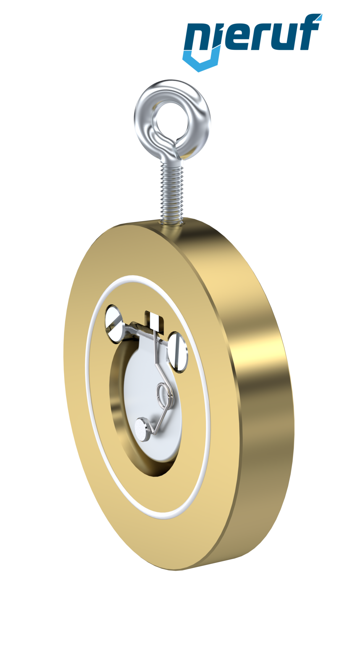 valvola di ritegno a clapet tipo wafer con molla DN40 ZR10 alluminio-bronzo 2.0975 / C958 PTFE