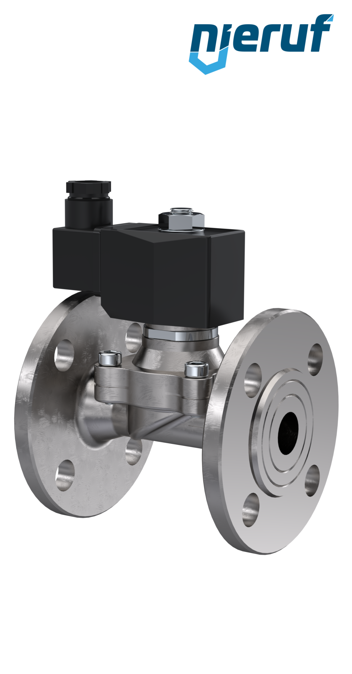 Flansch Magnetventil DN15 Edelstahl FV01 FKM 230V 50Hz