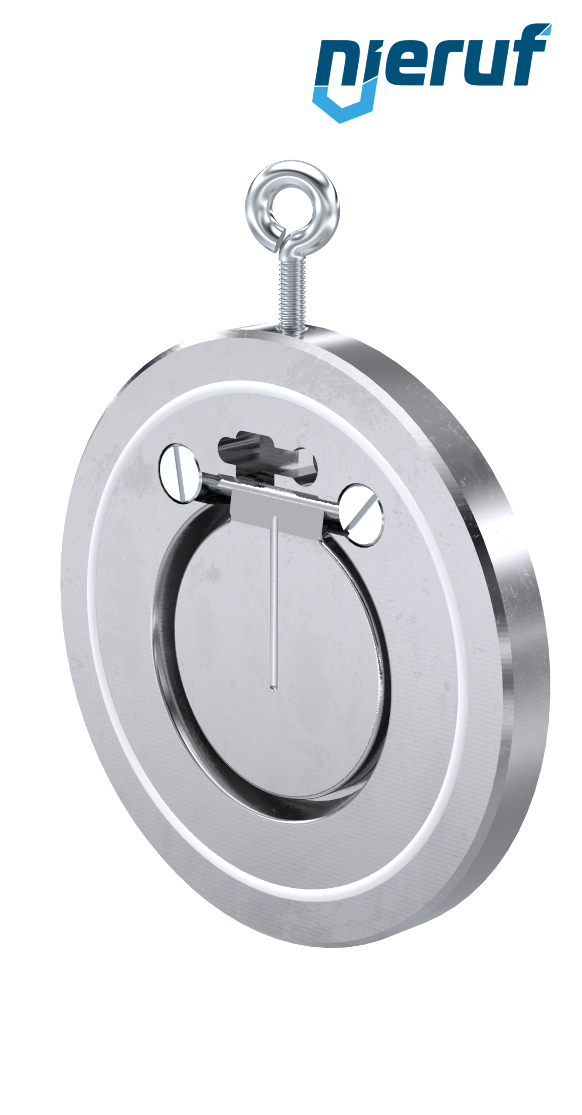 clapet anti-retour entre brides type wafer DN65 ZR01 acier 1.0460 (galvanisé) PTFE