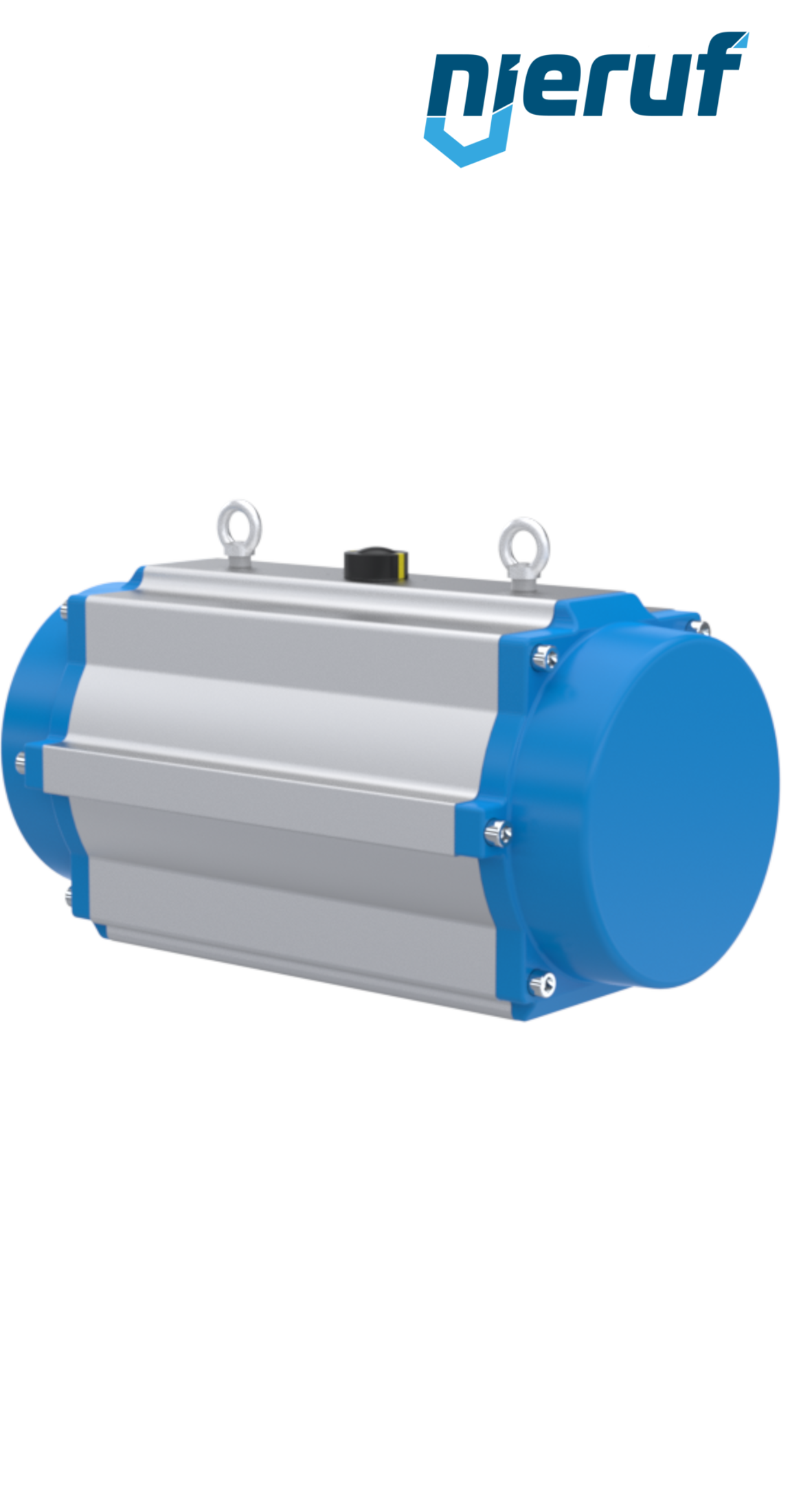 Pneumatischer Antrieb AN02 einfachwirkend, federschließend Hochtemperatur-Version GS-400 90° mit 11 Federn