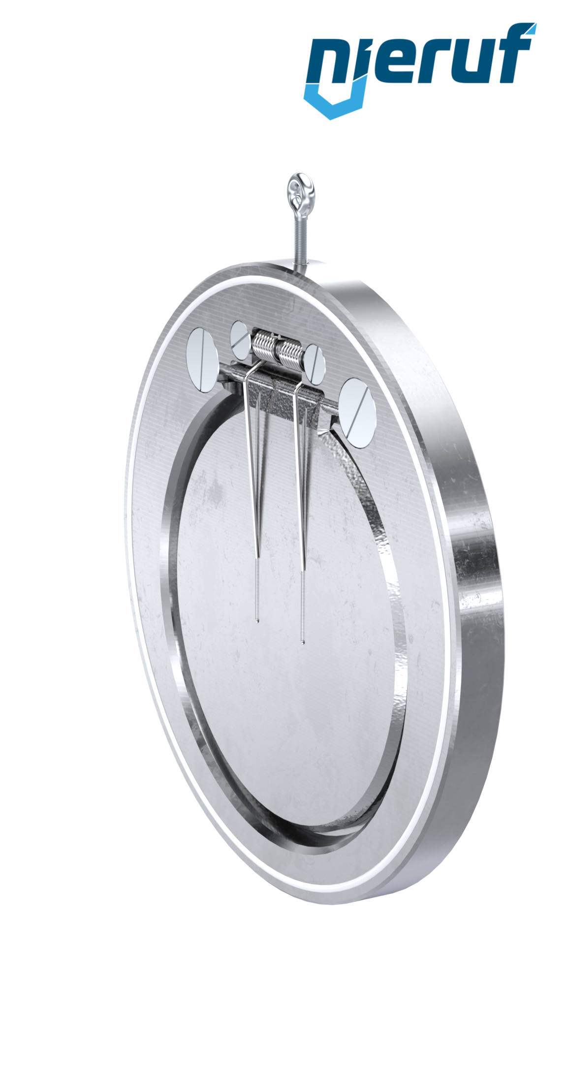 clapet anti-retour entre brides type wafer avec ressort DN300 ZR04 ANSI 150 acier inoxydable 1.4408 PTFE