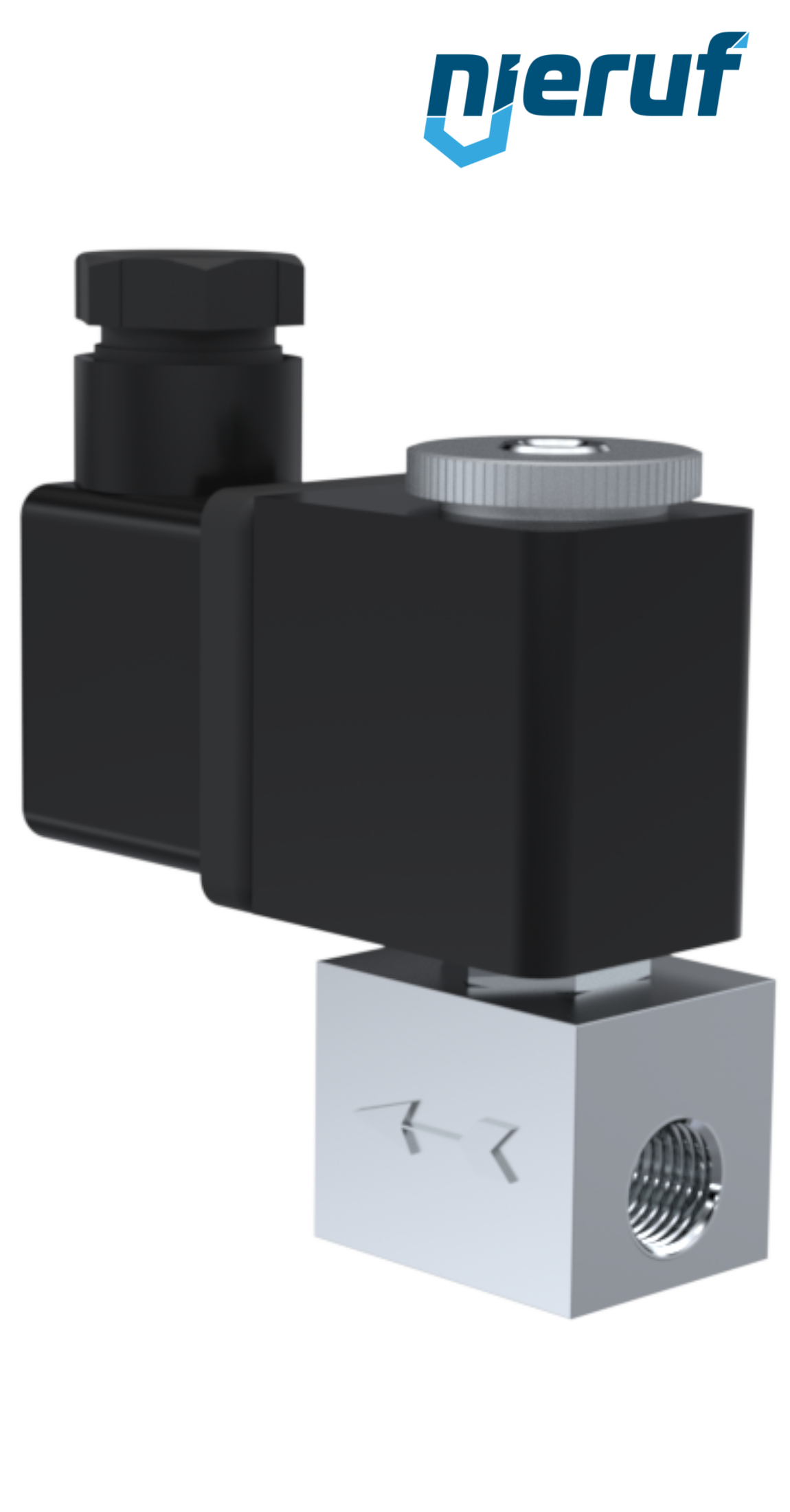 Solenoid valve DN2,0 G 1/8" Inch stainless steel EV09 FKM 24V DC