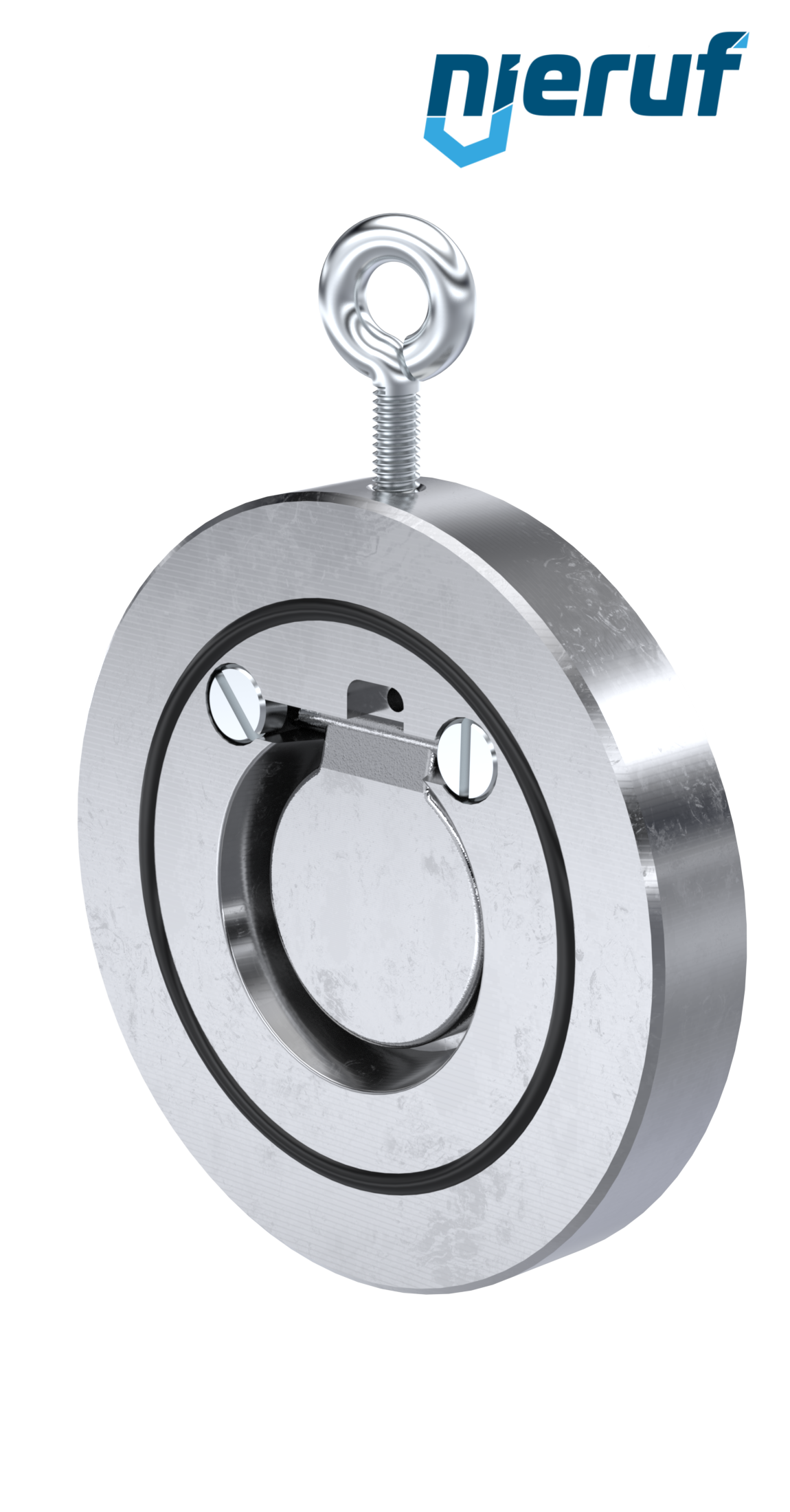clapet anti-retour entre brides type wafer DN40 ZR02 ANSI 150 acier inoxydable 1.4408 NBR