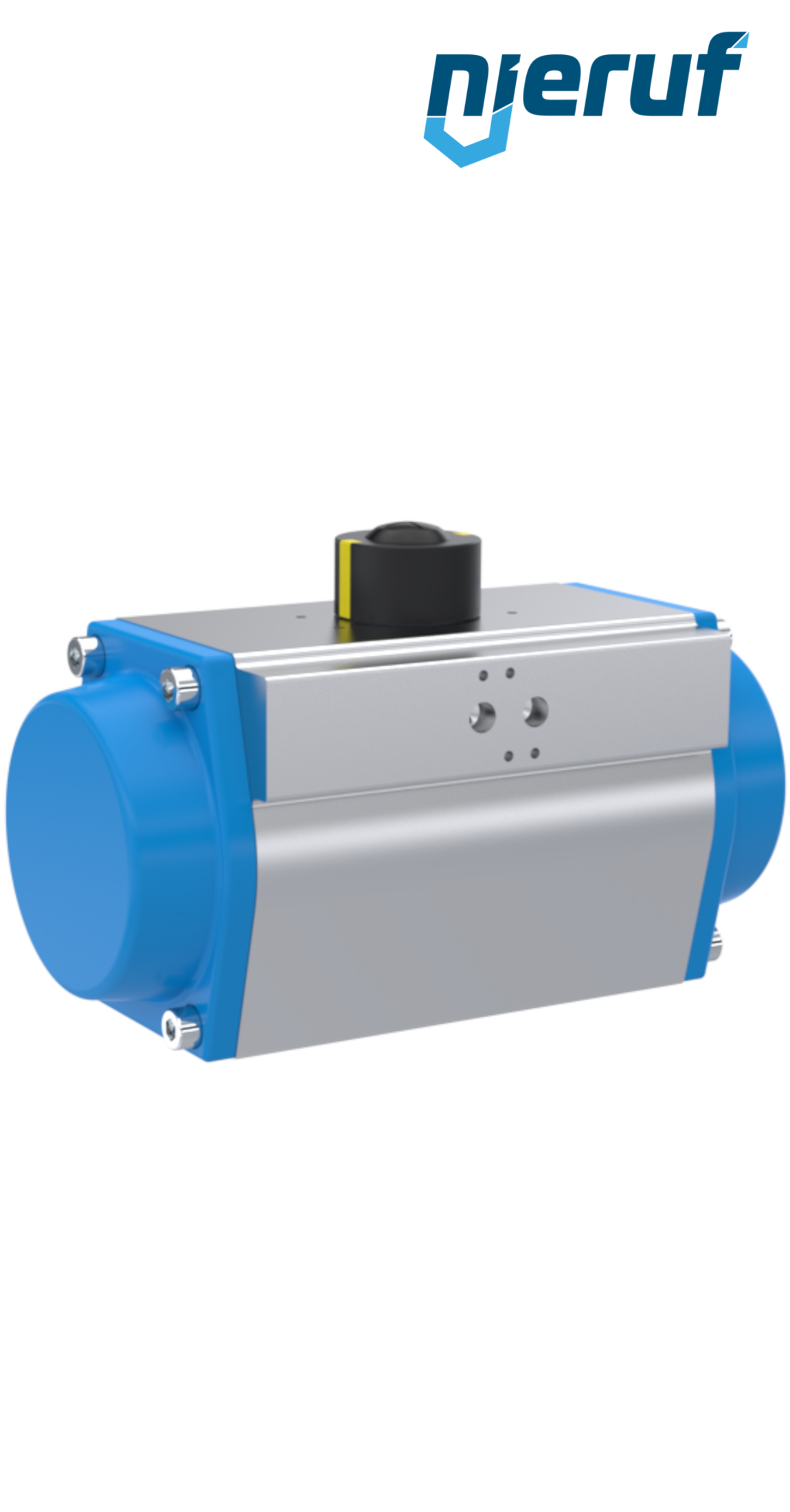 Pneumatischer Antrieb AN02 einfachwirkend, federschließend Hochtemperatur-Version GS-125 90° mit 9 Federn